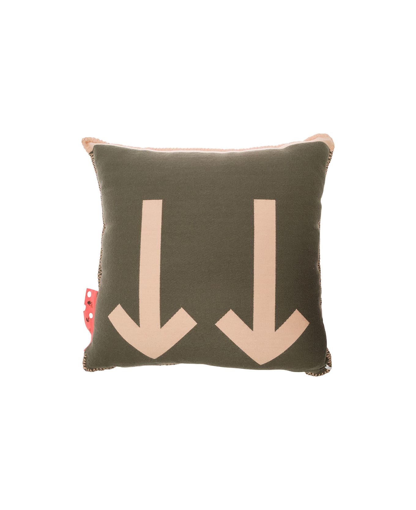 Off-White Arrow Big Pillow Army Green Powder - Green