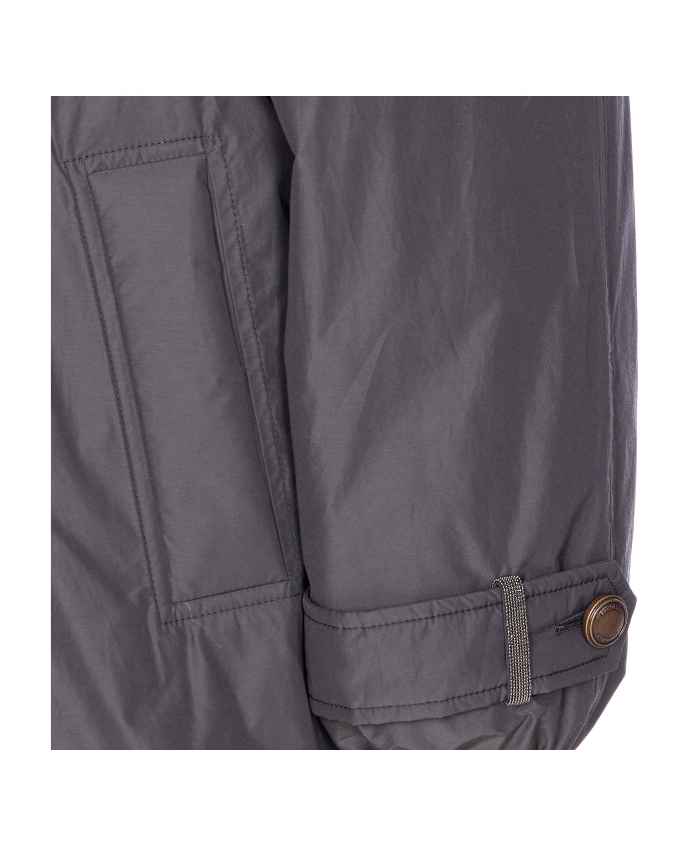 Brunello Cucinelli Doule Breast Down Jacket - Grey