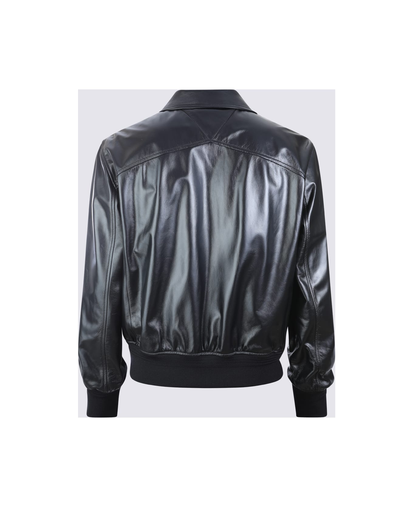 Bottega Veneta Black Leather Jacket - Black