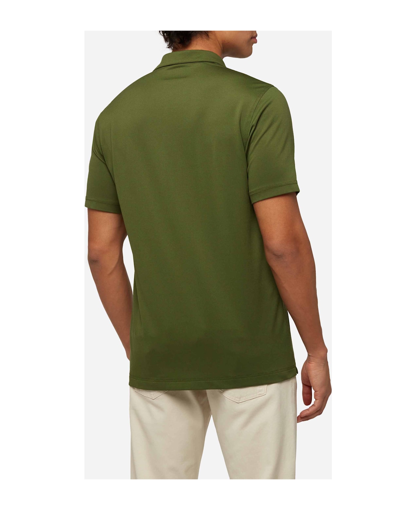 MC2 Saint Barth Military Green Technical Piquet Polo Shirt Camber - GREEN