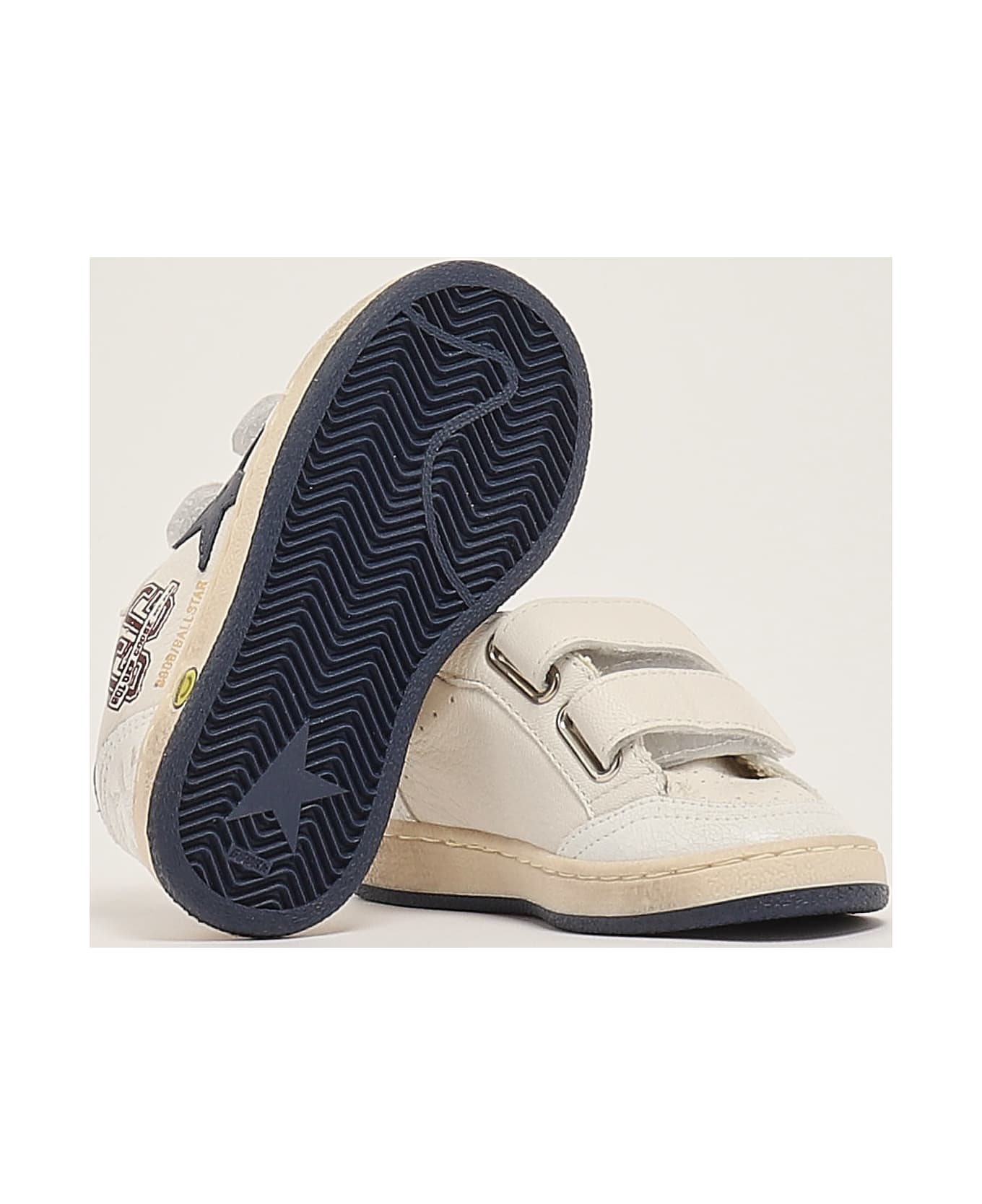 Golden Goose Ballstar Strap Sneaker - BIANCO-BLU
