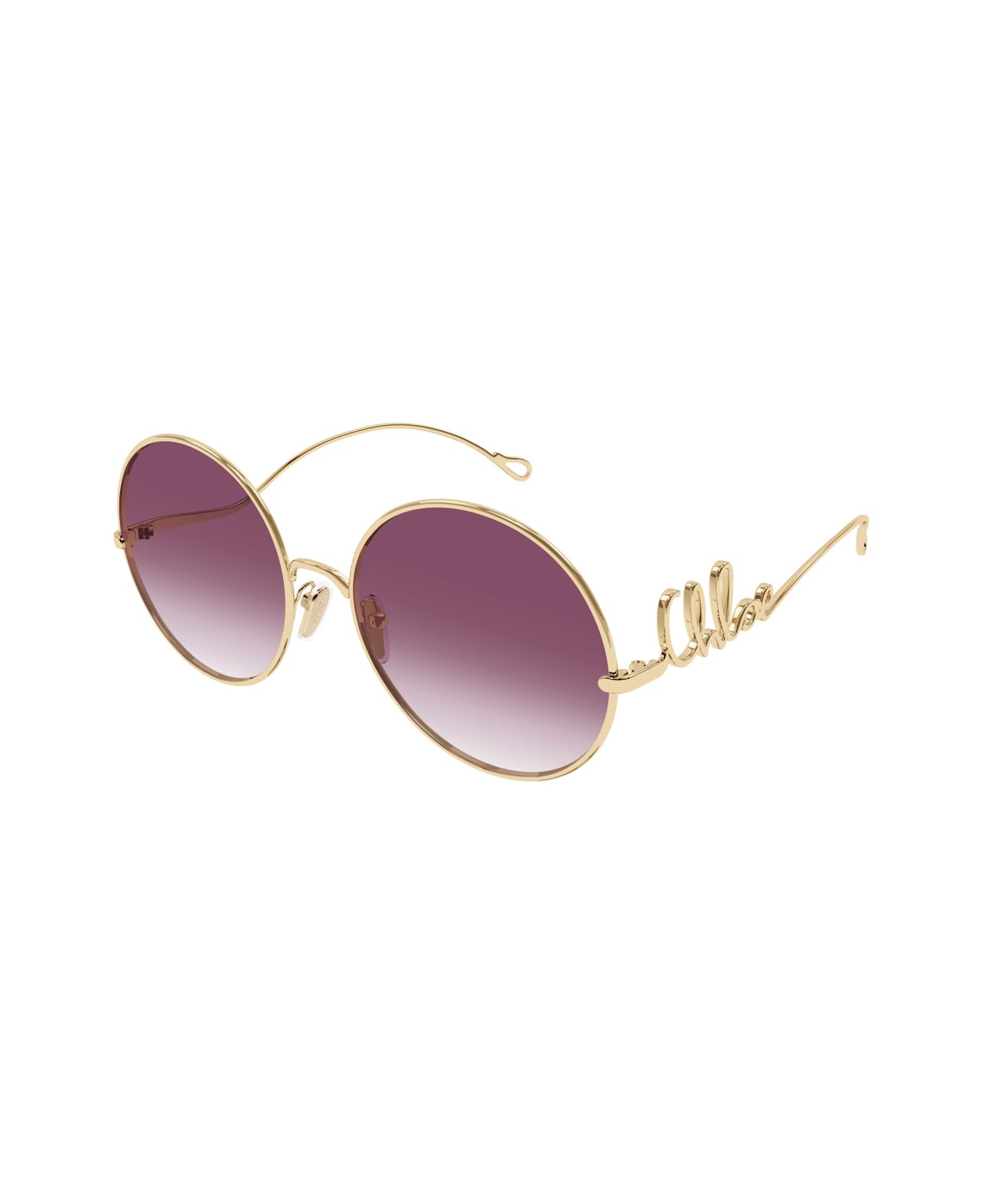 Chloé Ch0329s Iconic Linea Chloé 003 Gold Red Sunglasses - Oro