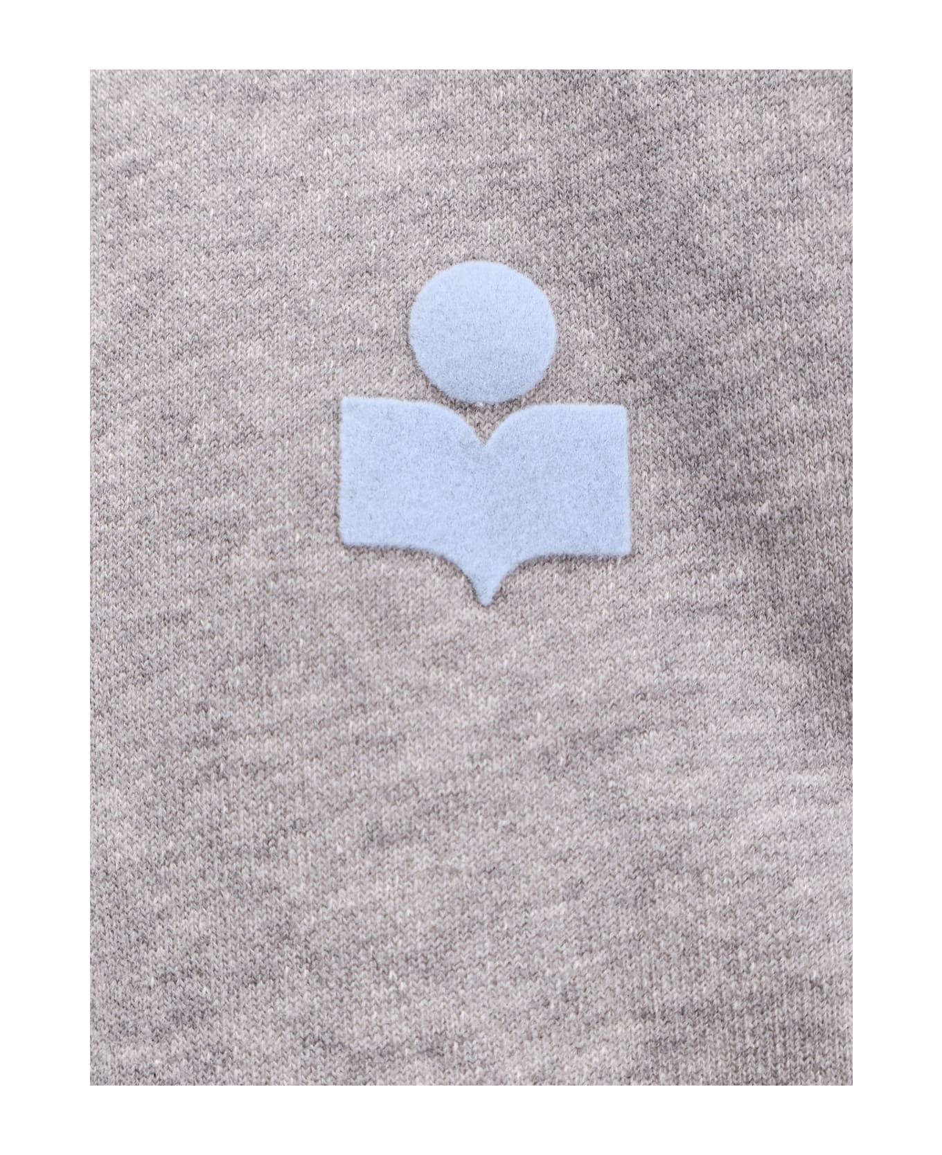 Marant Étoile Organic Cotton Blend Sweatshirt - Grey/Ice Blue