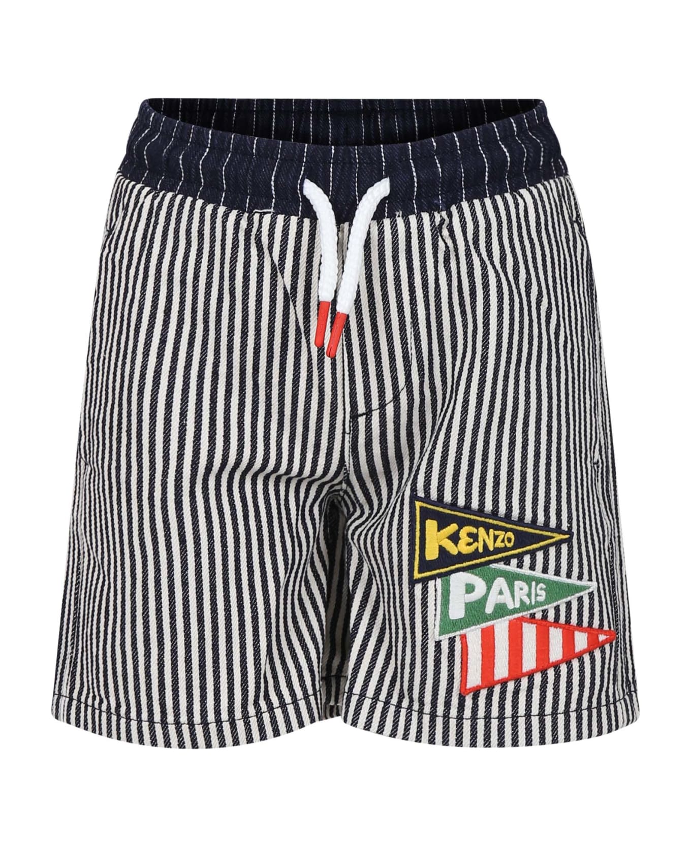Kenzo Kids Multicolor Casual Shorts For Boy - Multicolor ボトムス