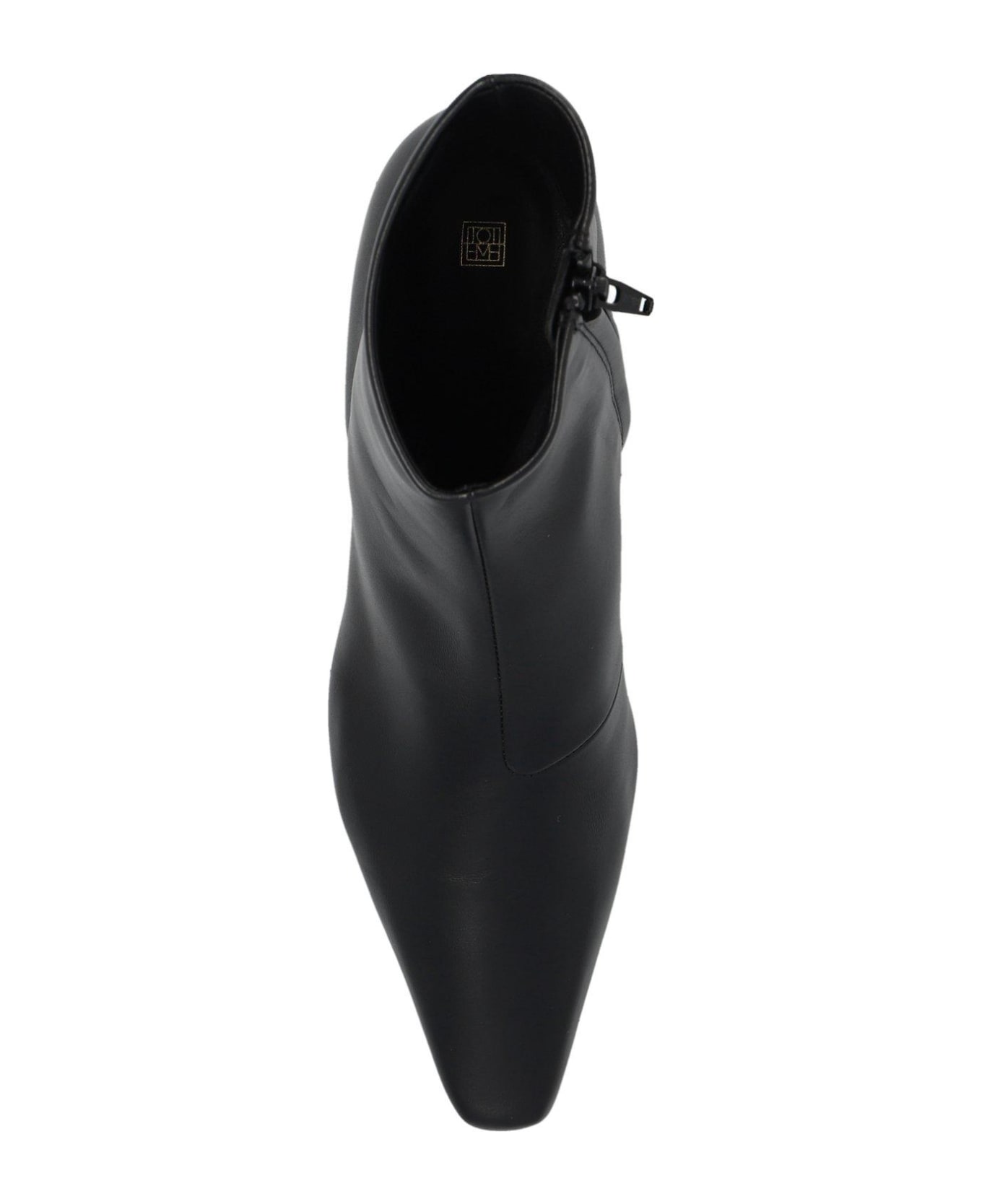 Totême The Slim Pointed-toe Ankle Boots - Nero