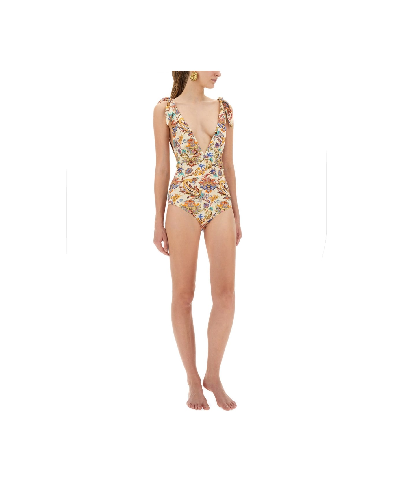Etro Printed One-piece Swimsuit - MULTICOLOUR