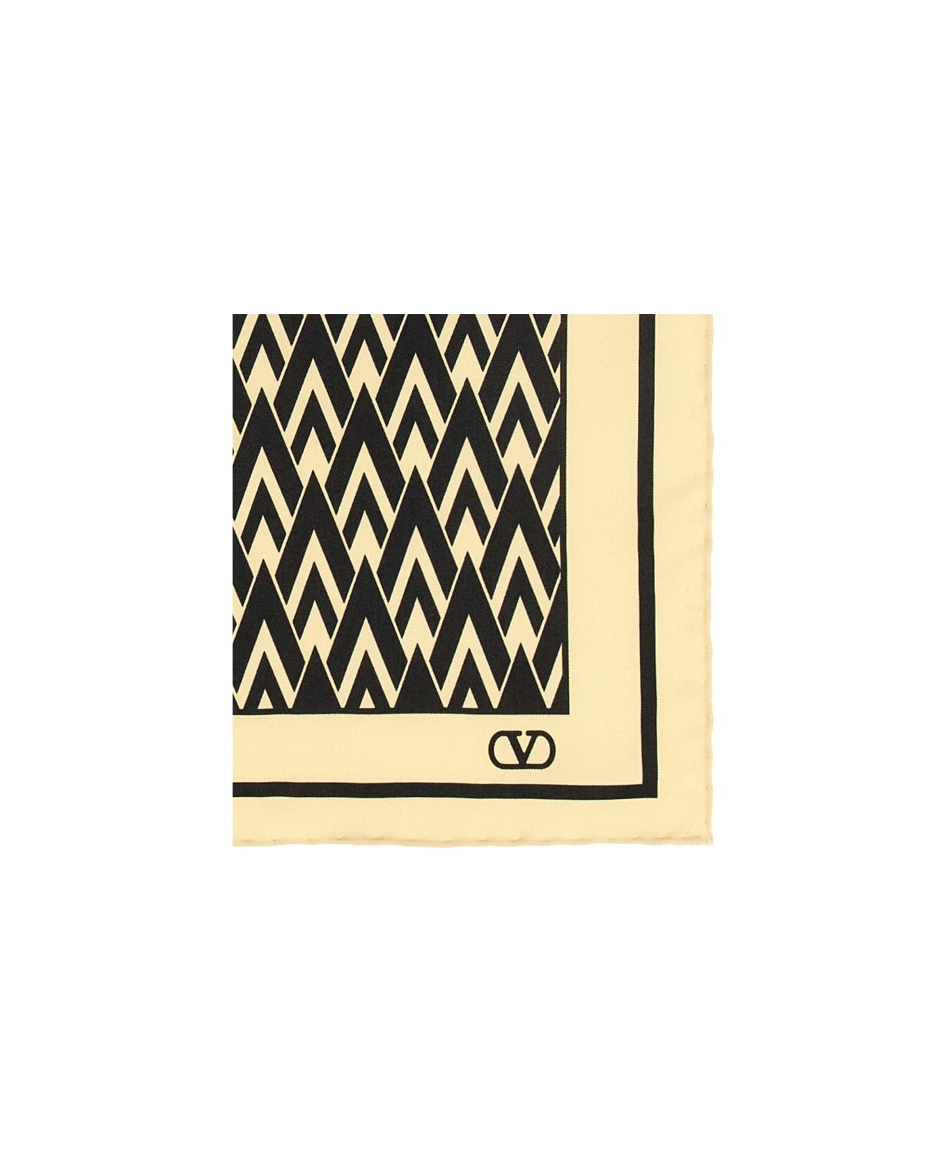 Valentino Garavani Silk Twill Scarf - BLACK