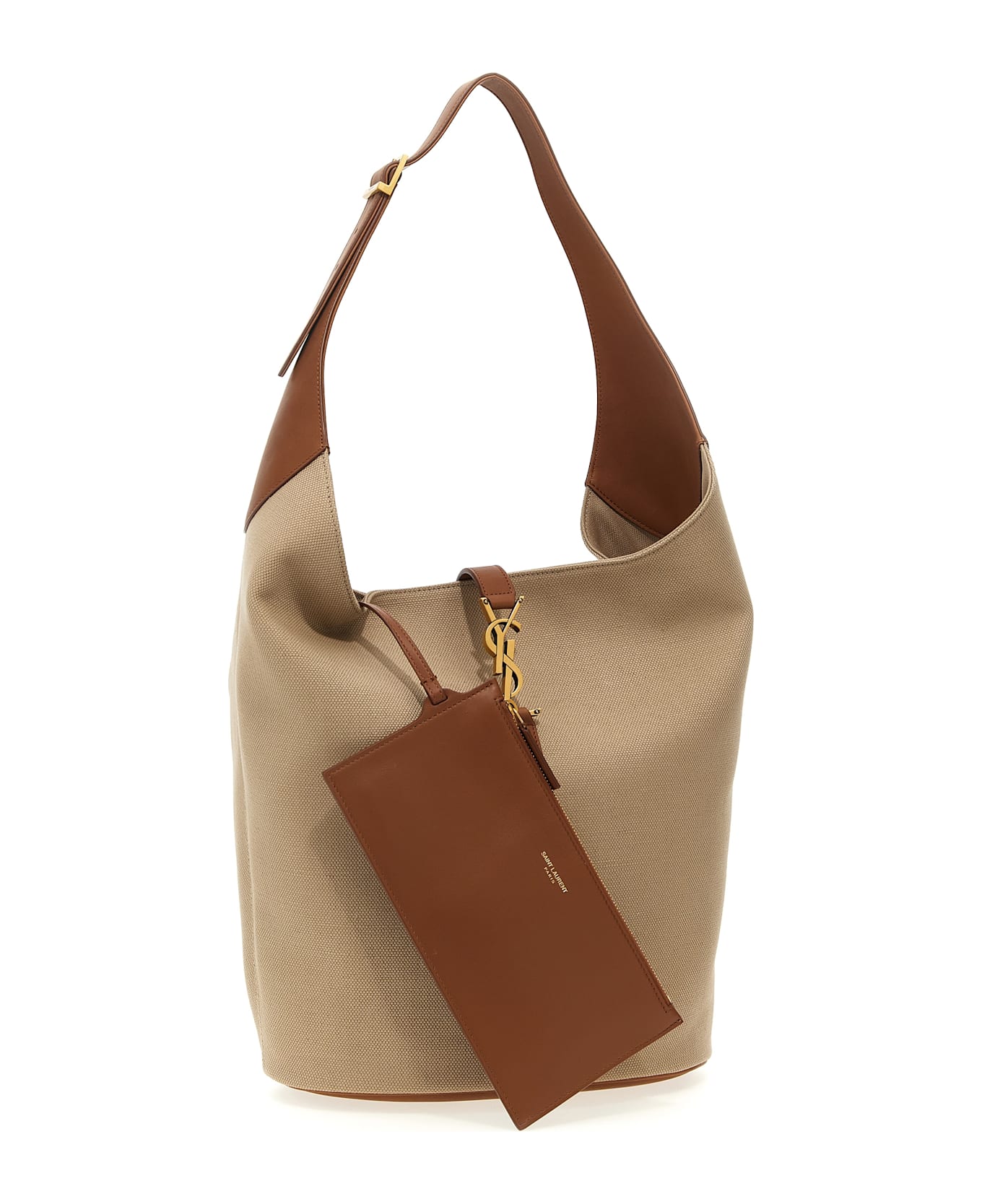 Saint Laurent 
le 5 à 7 Hobo
 Shoulder Bag - Beige