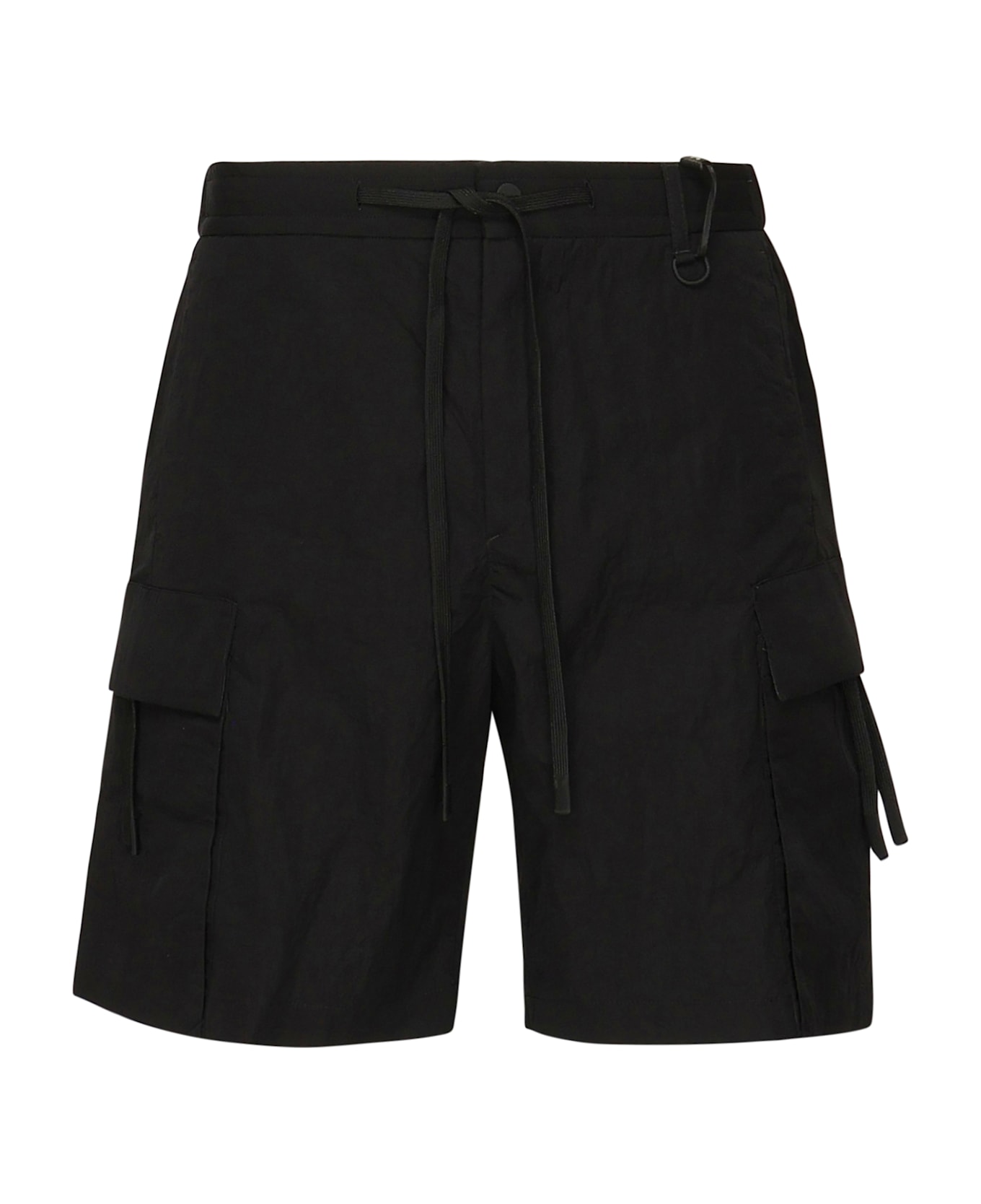 Herno Short Laminar In Tech-crincle - Black