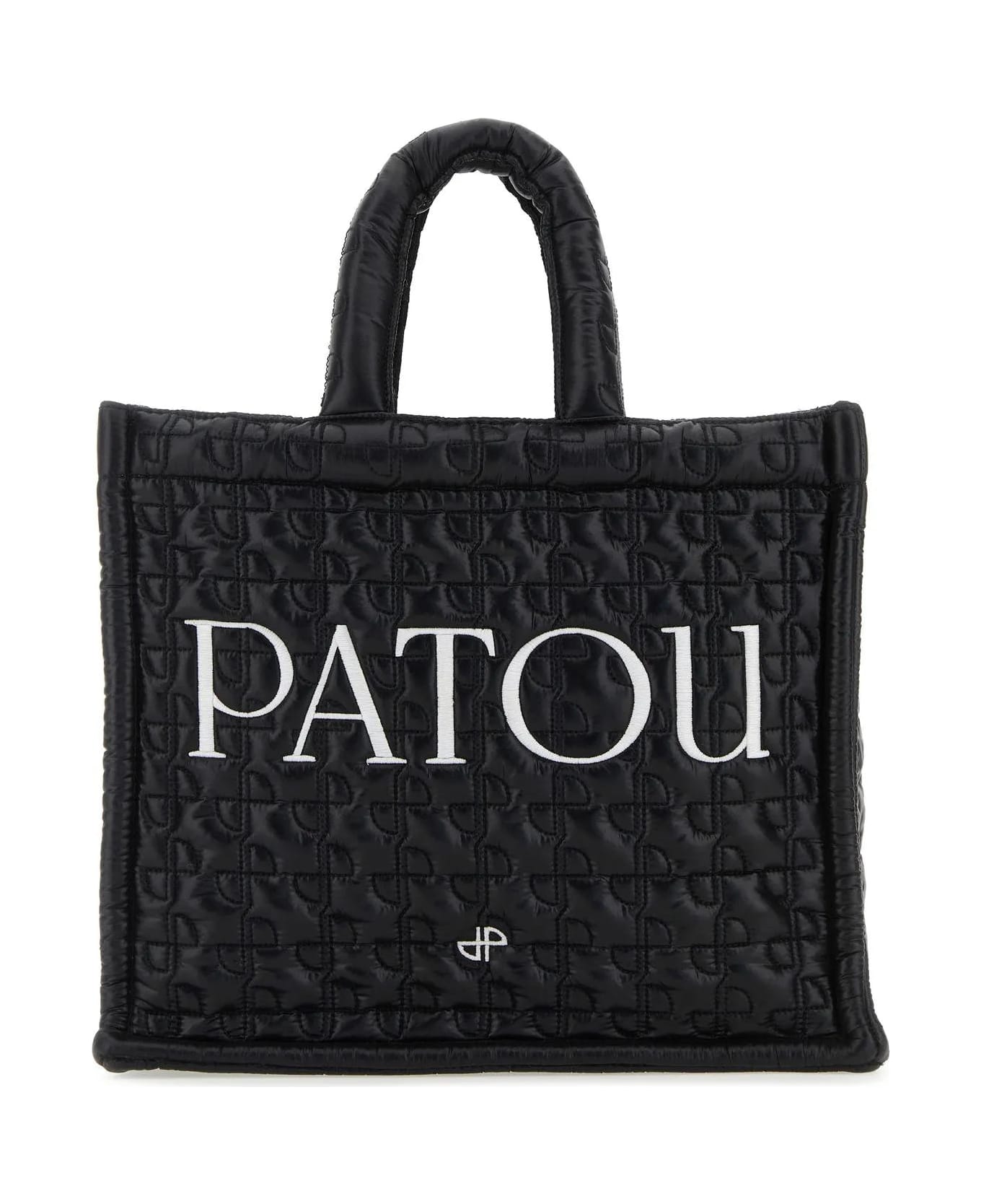 Patou Black Nylon Small Shopping Bag - B Black