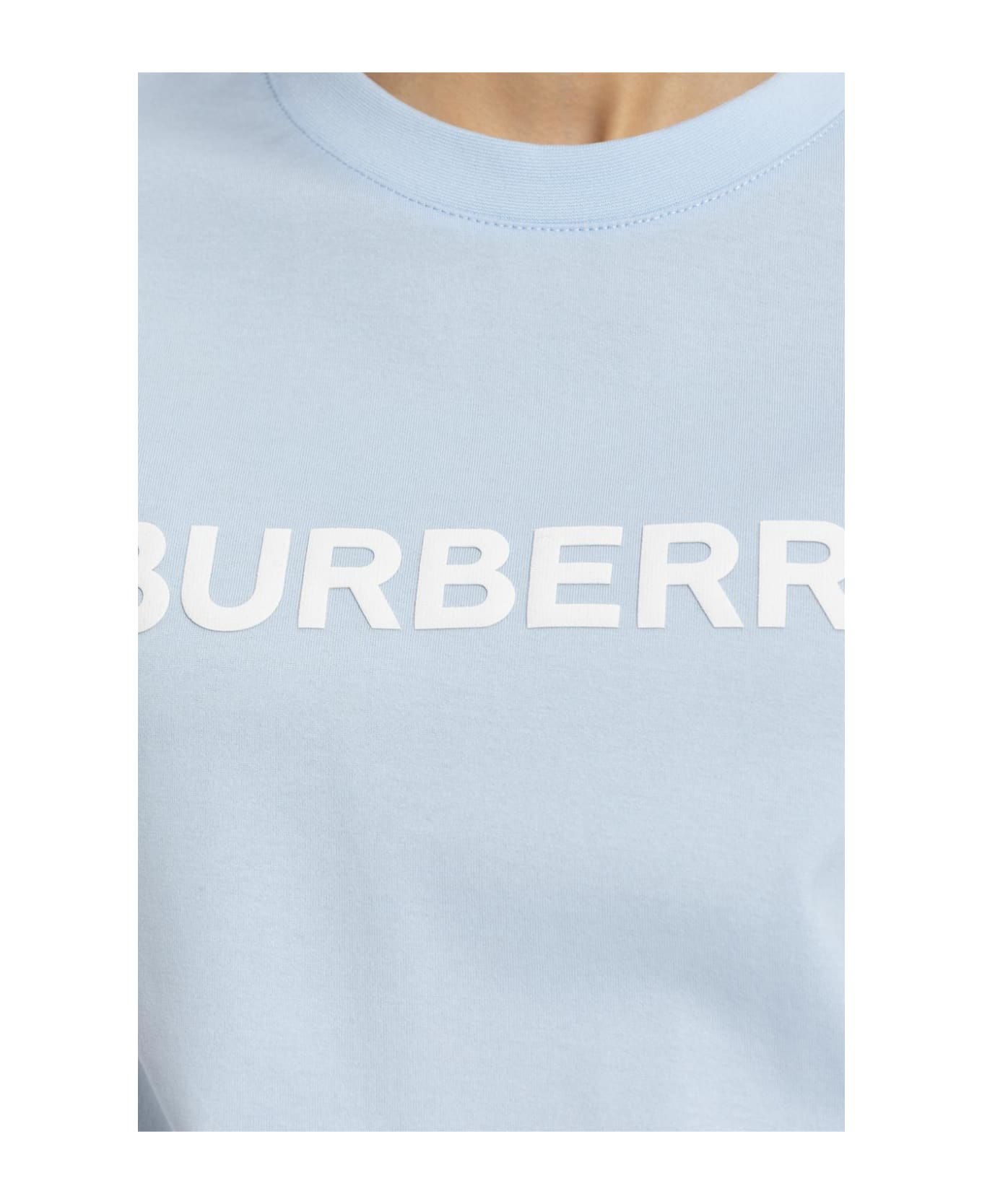 Burberry 'margot' T-shirt With Logo - Light blue