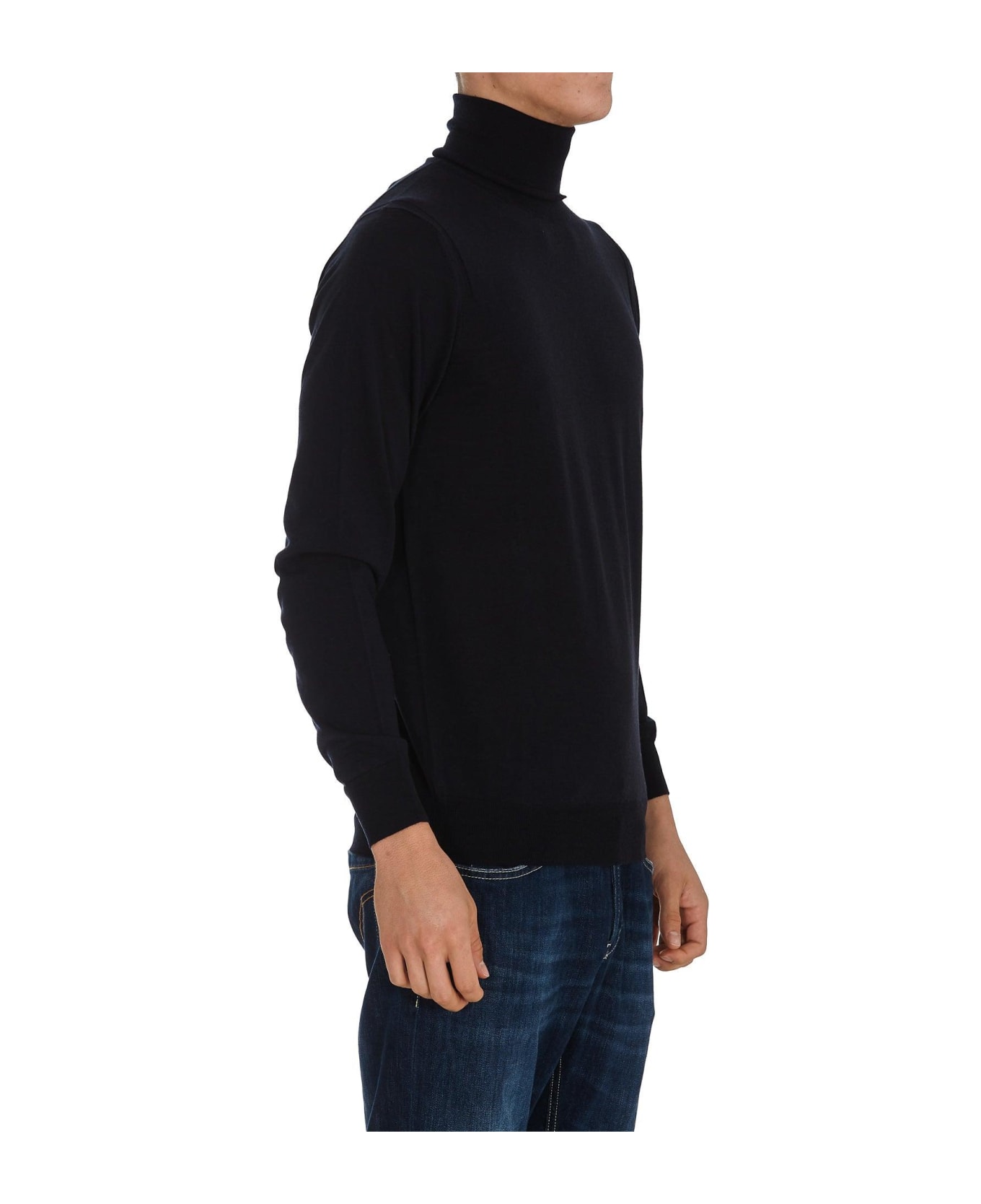 Paolo Pecora Roll Neck Knitted Jumper Paolo Pecora - BLUE