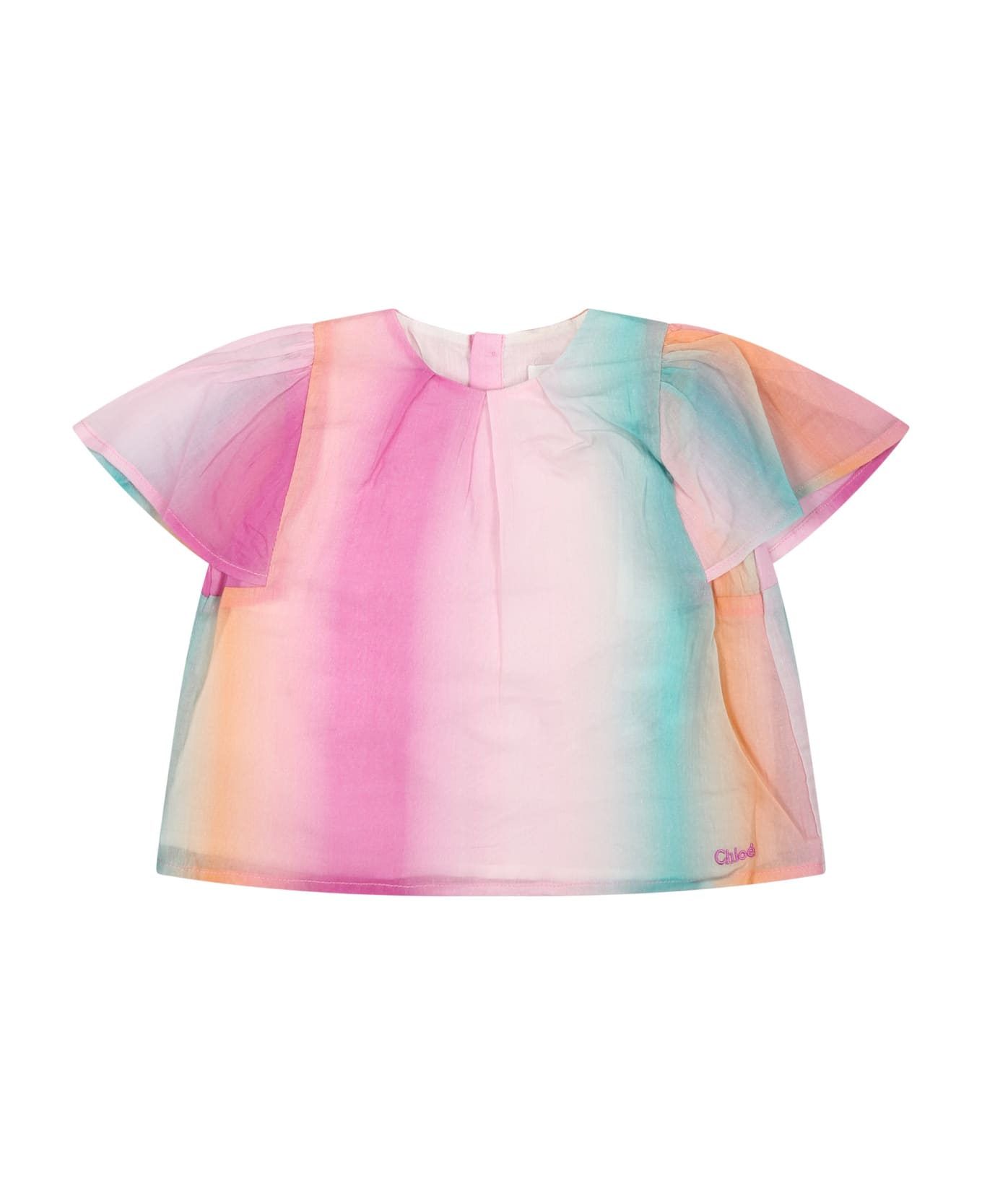 Chloé Multicolor Top For Baby Girl - Multicolor