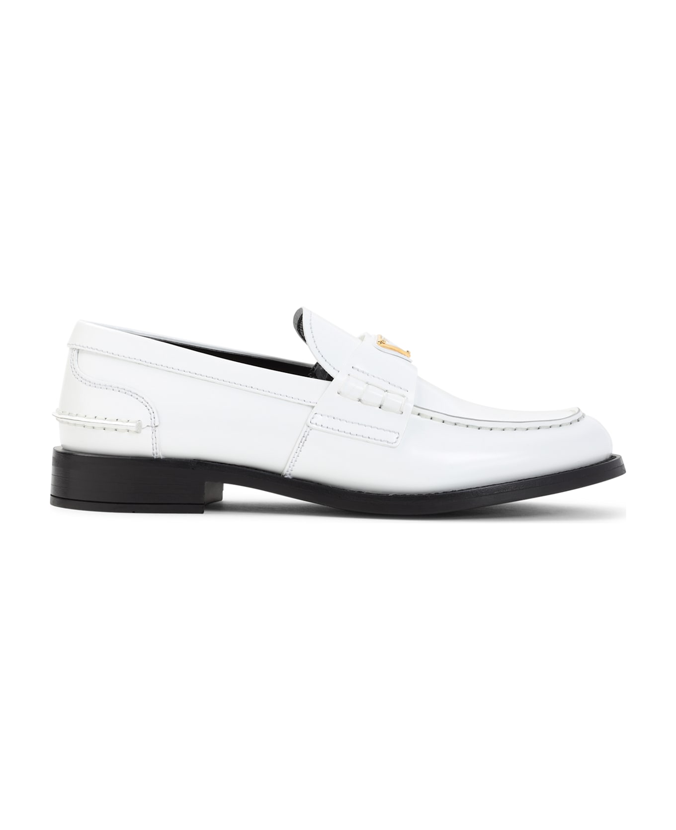Prada Calf Leather Loafers - Bianco