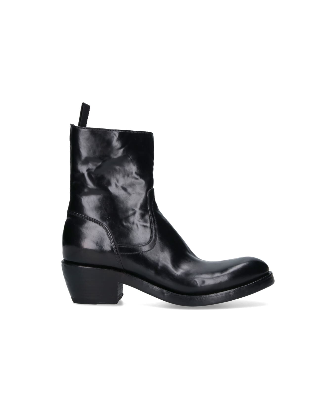 Premiata Calf Leather Ankle Boots - Black  