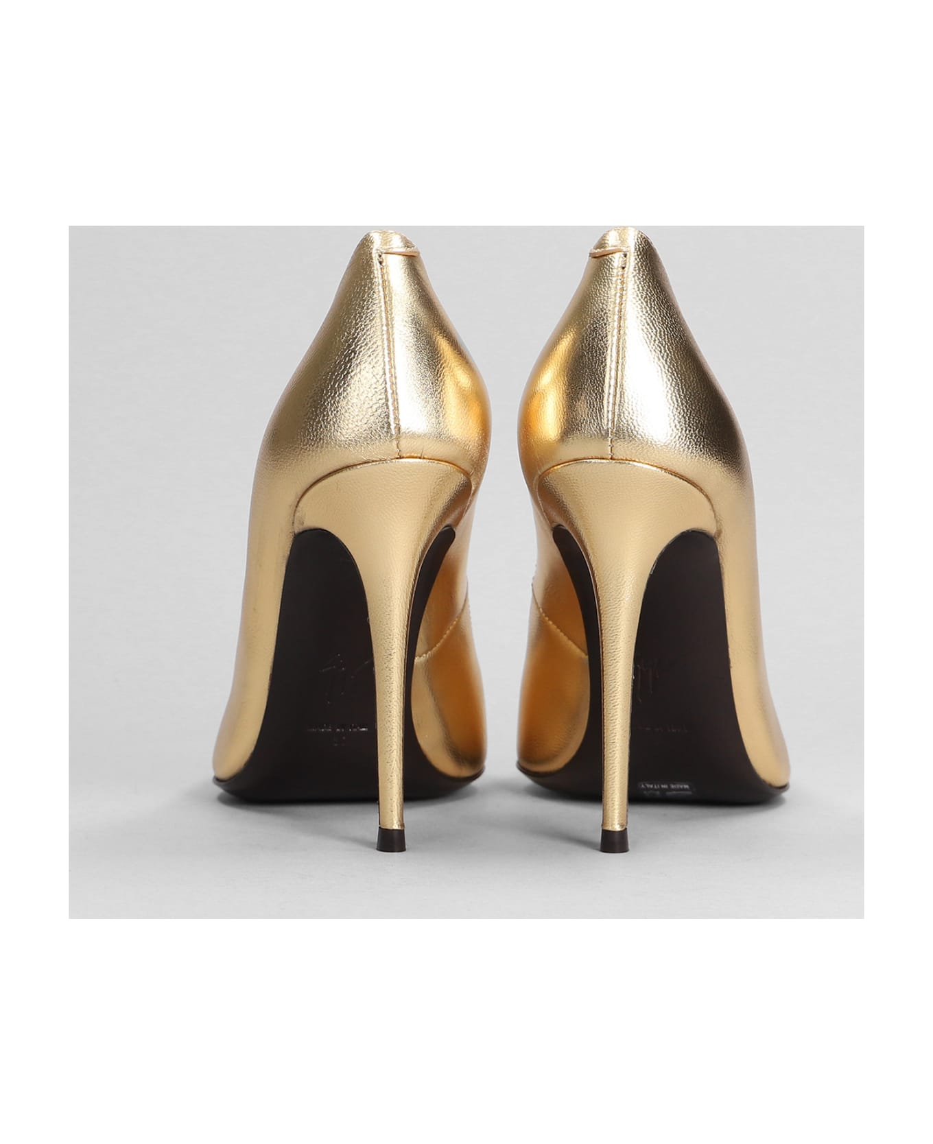 Giuseppe Zanotti Raquel Pump 105 Pumps In Gold Leather - gold