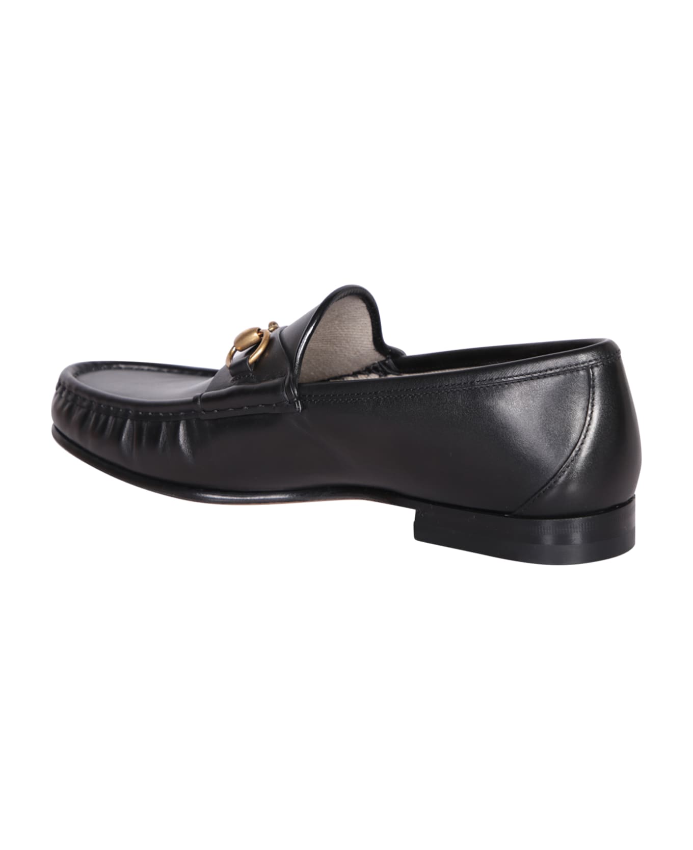 Gucci Black Leather Loafers - NERO