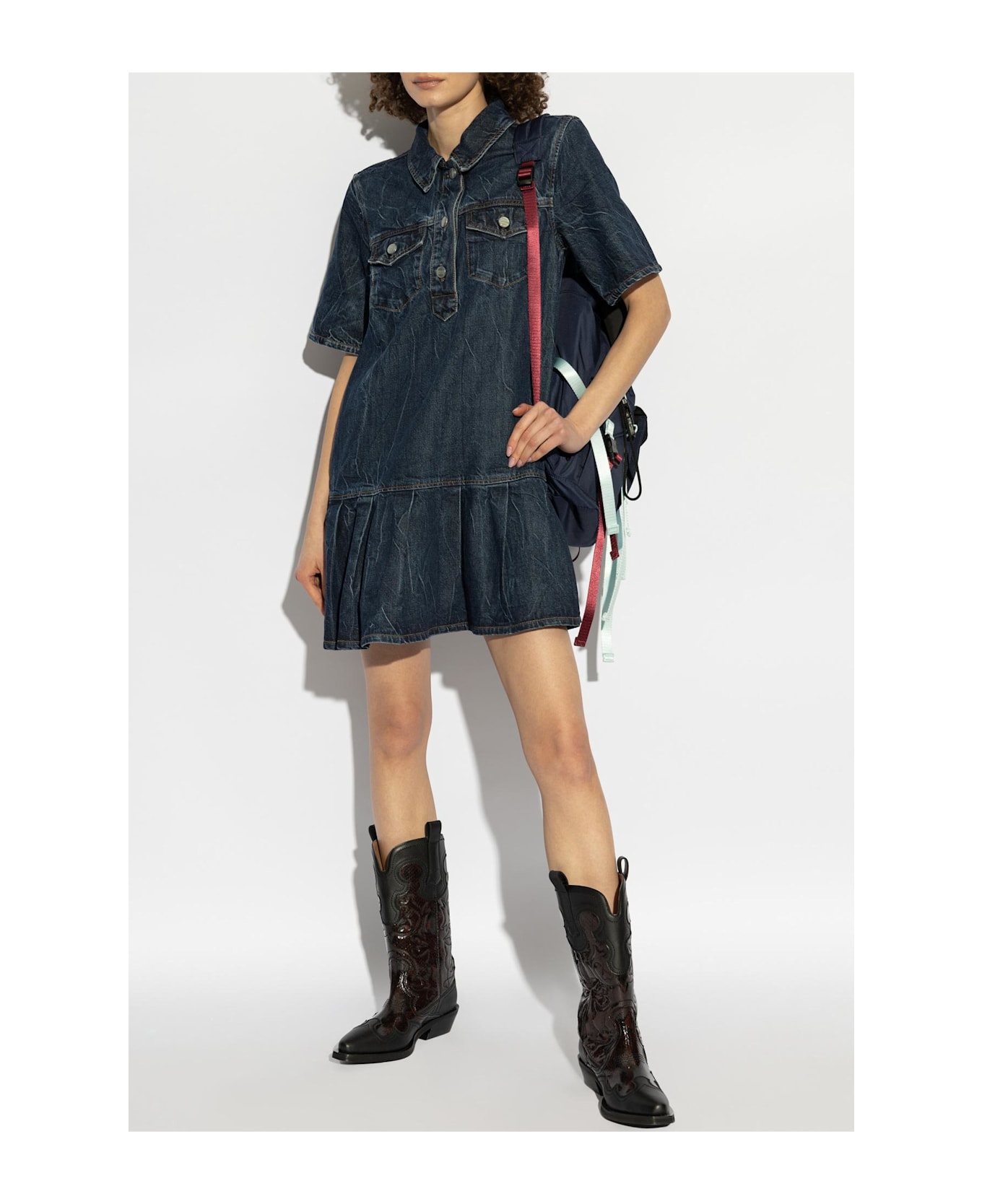 Ganni Denim Dress - blu