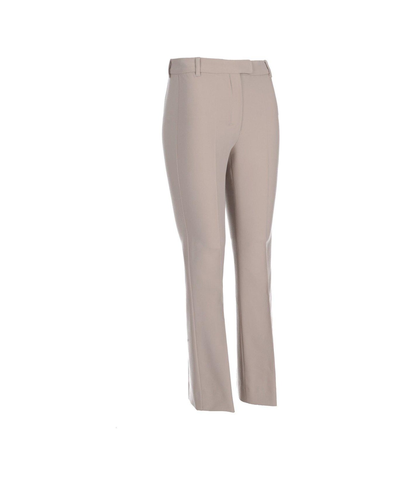 
S Max Mara High Waist Slim Fit Trousers - Beige
