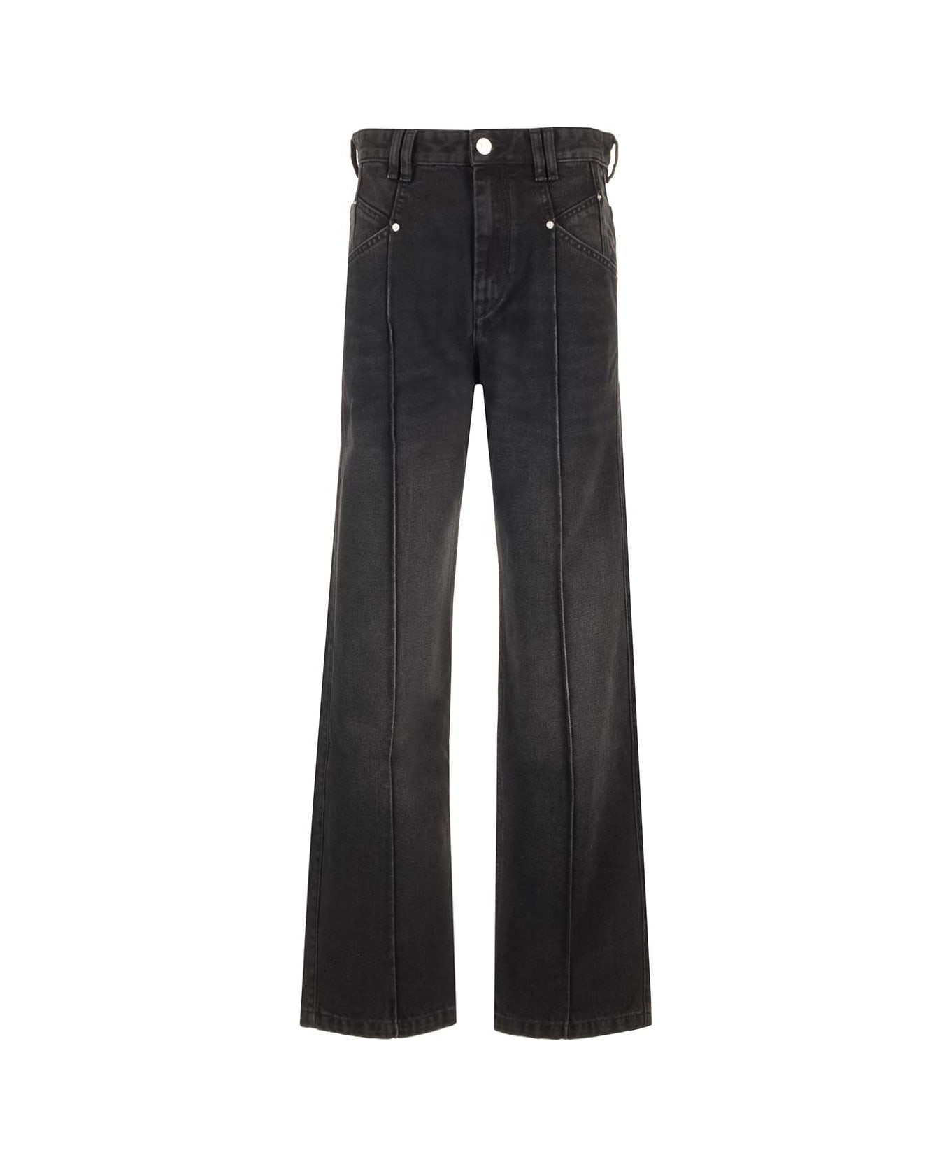 Isabel Marant 'nadege' Black Jeans - Black