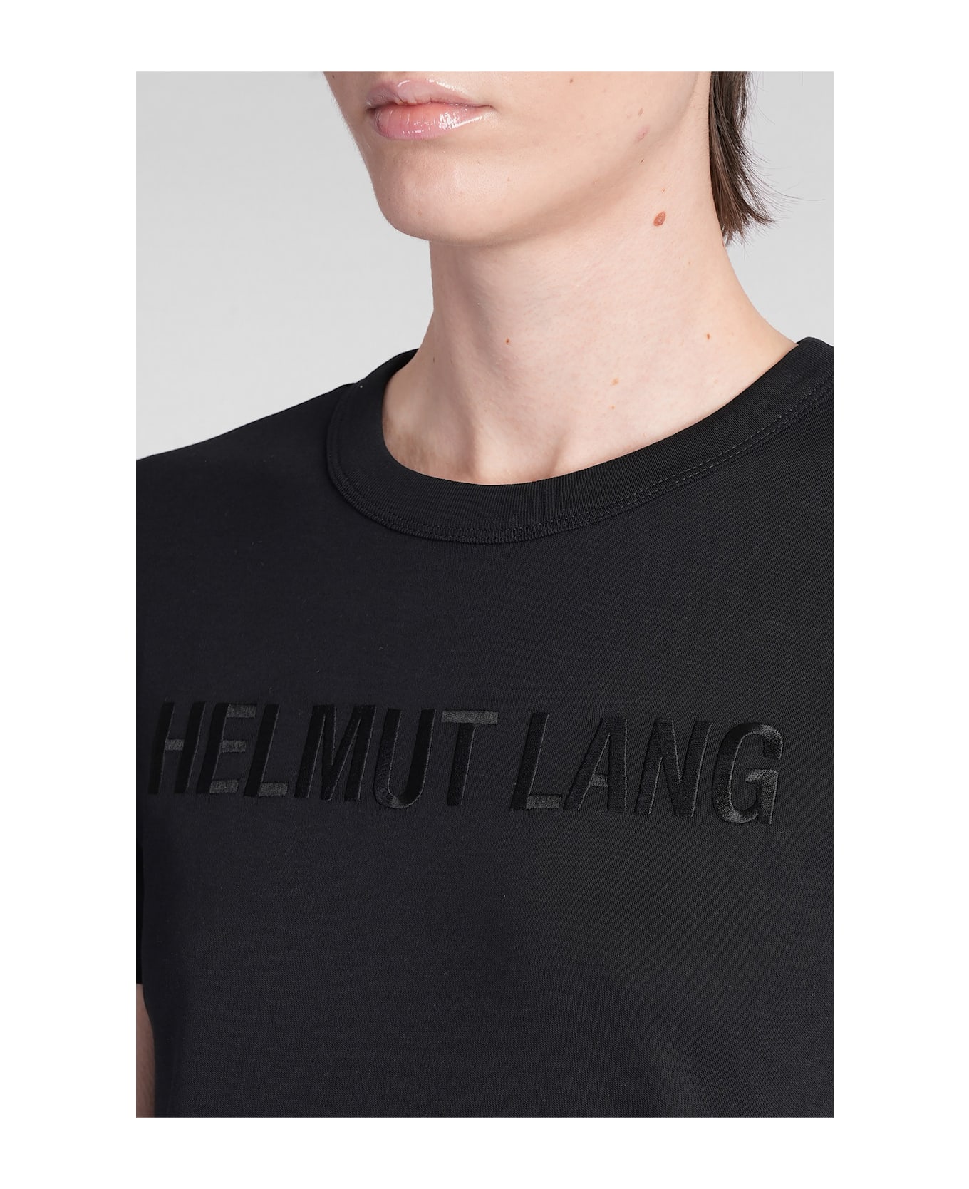Helmut Lang T-shirt In Black Cotton - black