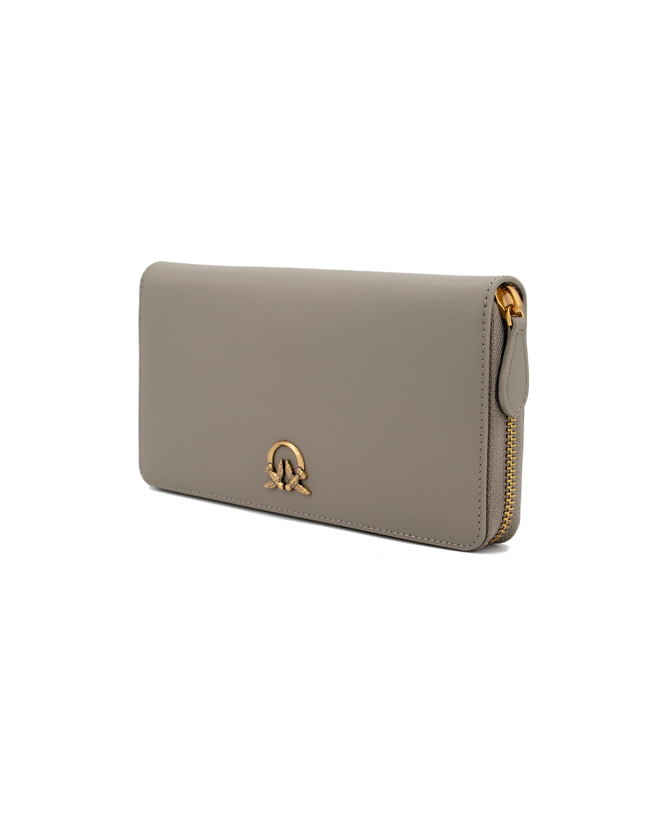 Pinko Wallet With Logo - NOCE ANTIQUE GOLD