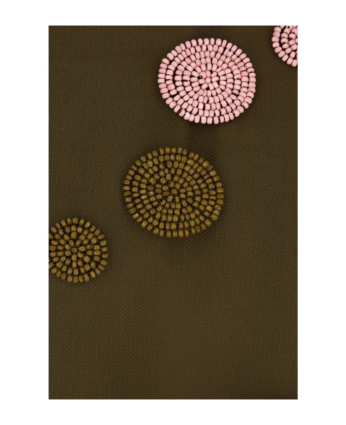 Fendi Military Green Tulle Skirt - DARKGREEN