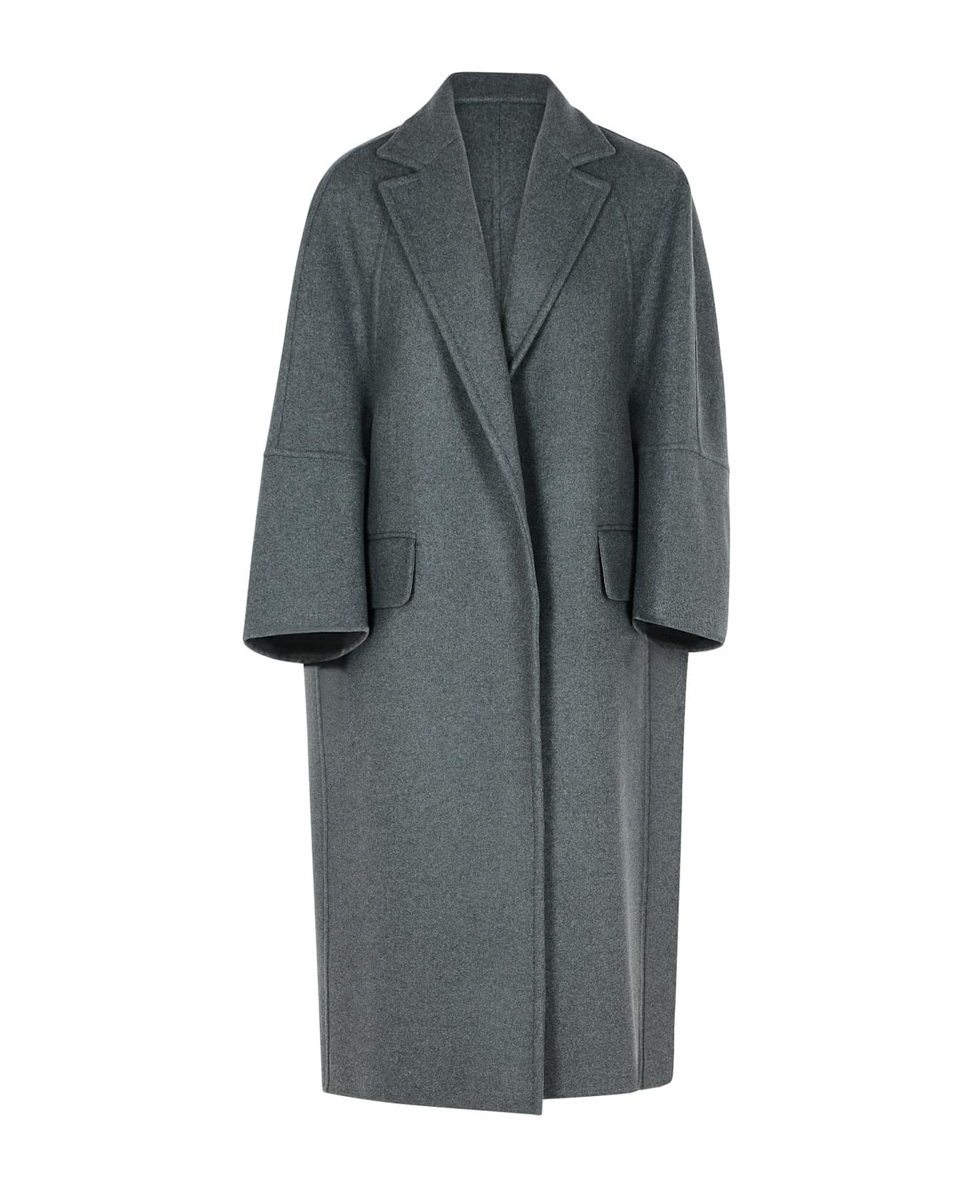 Max Mara 'asburgo1234' Grey Cashmere Blend Coat - Grey