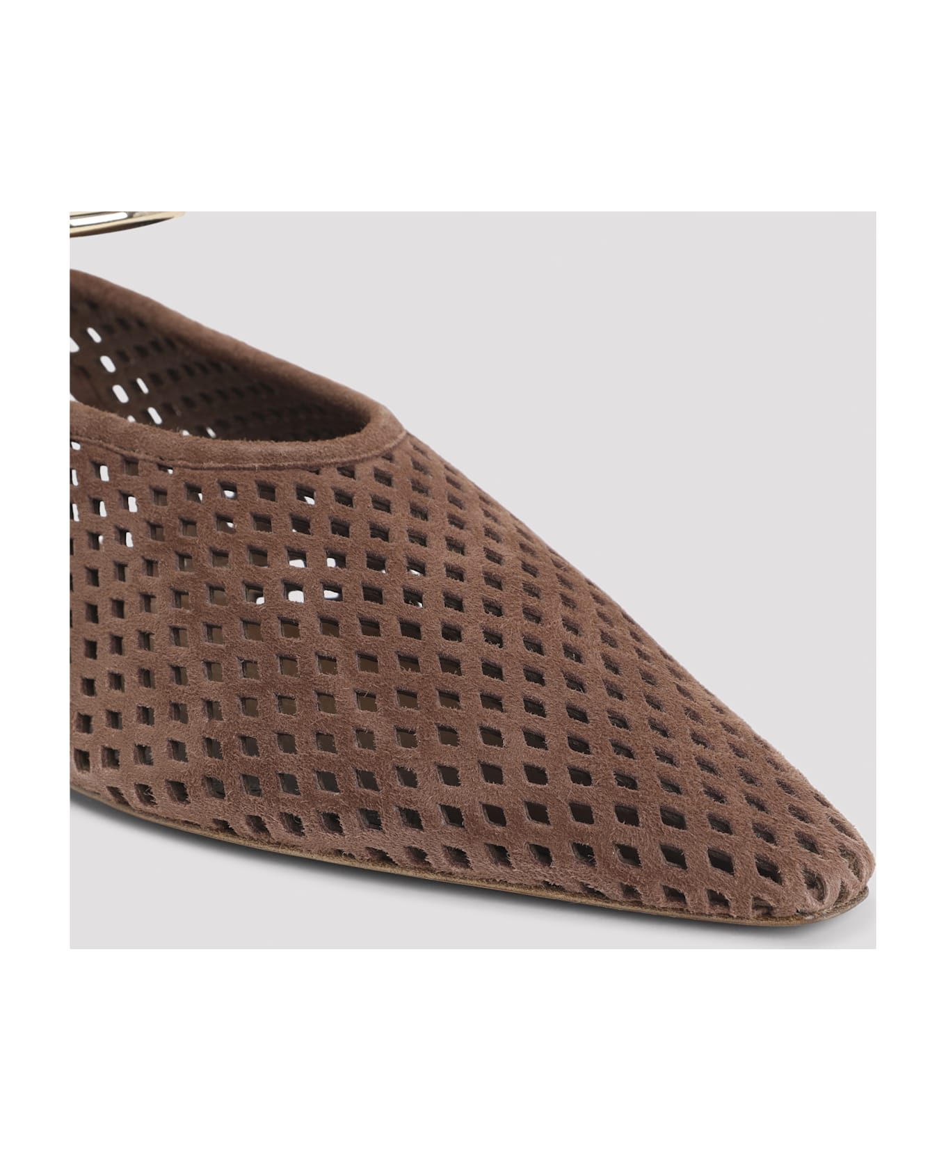 Jil Sander Goat Leather Sling Back - Umber