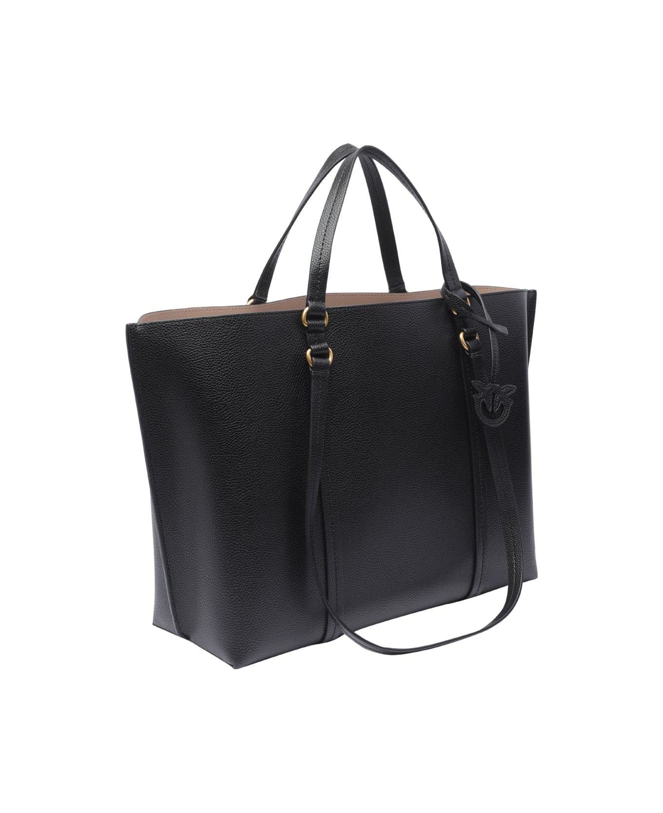 Pinko Carrie Large Tote Bag - Black トートバッグ