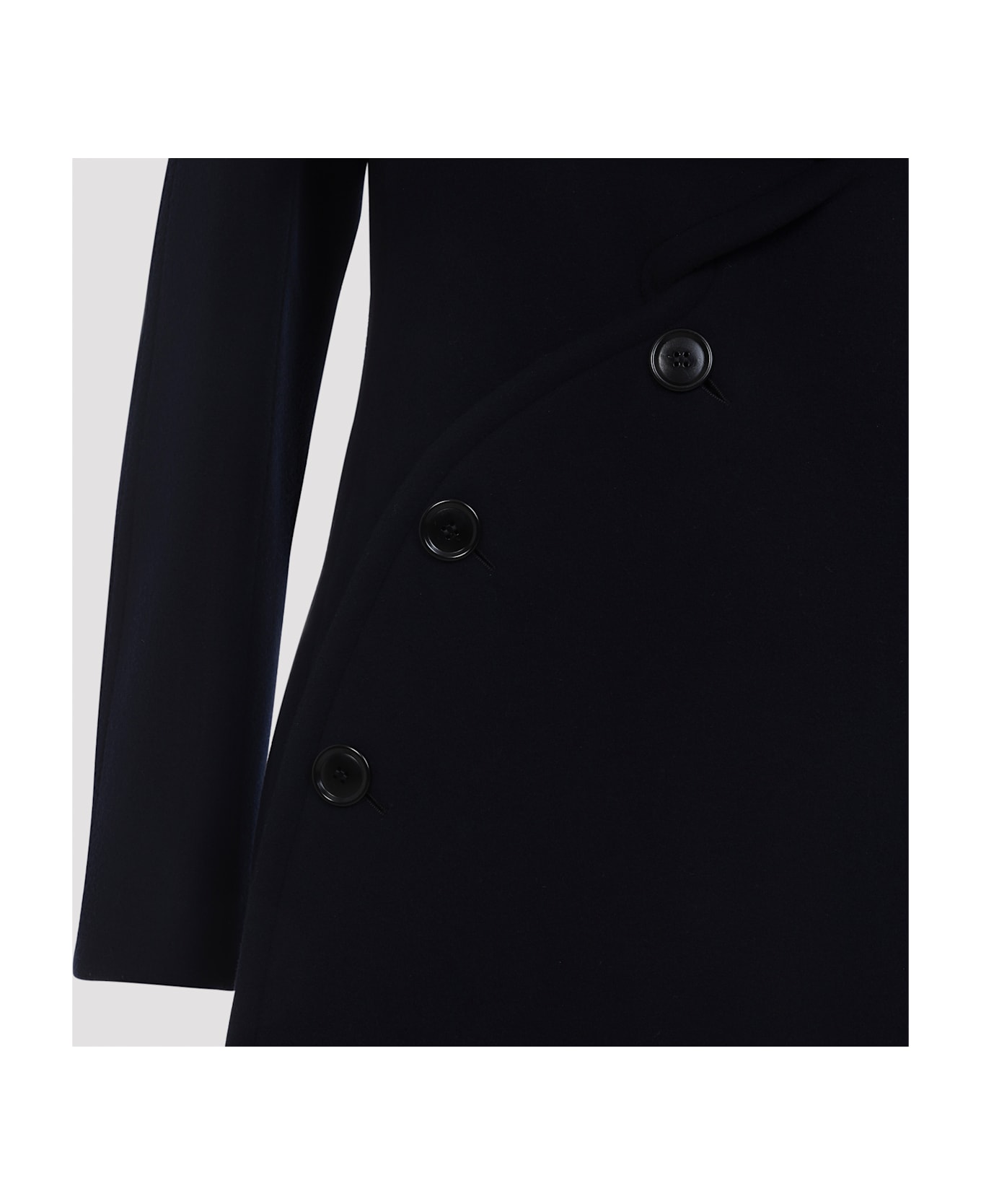 Alaia Alaïa Curved Coat - Marine コート