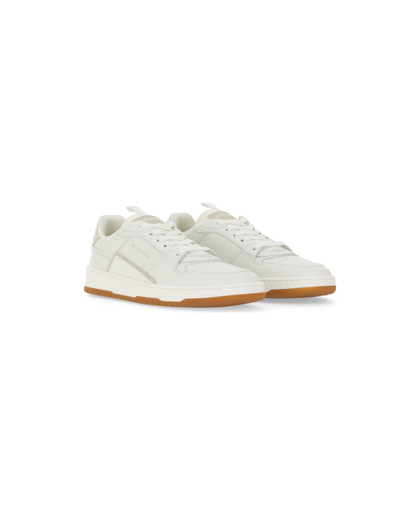 Woolrich Leather Sneaker - WHITE サンダル