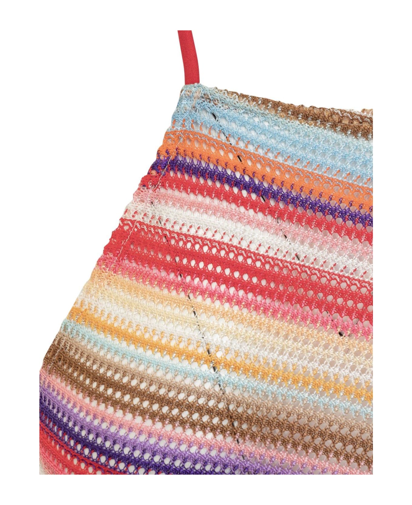 Missoni Striped Sleeveless Beach Dress - Multicolour/rosso ワンピース＆ドレス