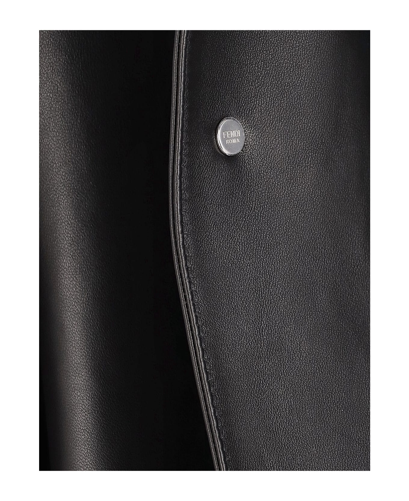 Fendi Lamb Leather Jacket - Black  