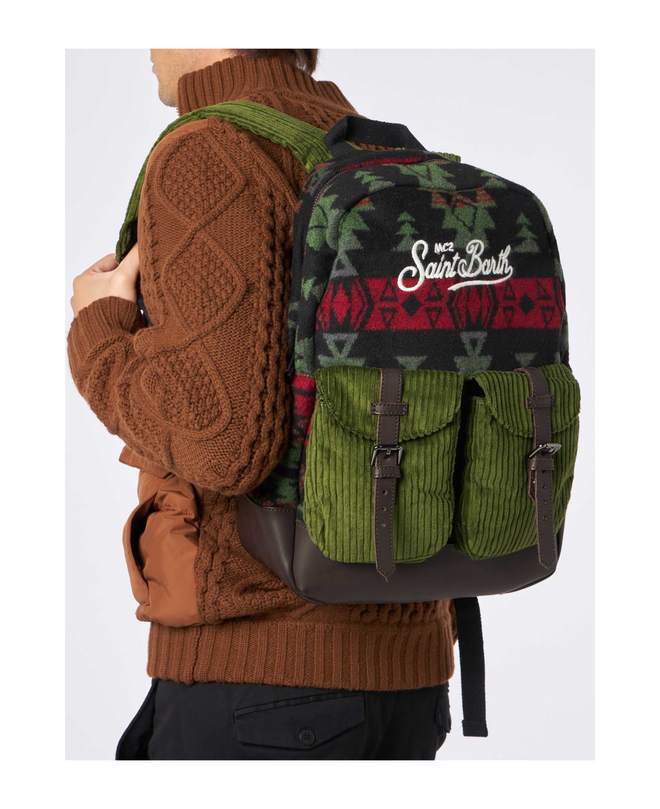 MC2 Saint Barth Backpack With Navajo Print - unknown