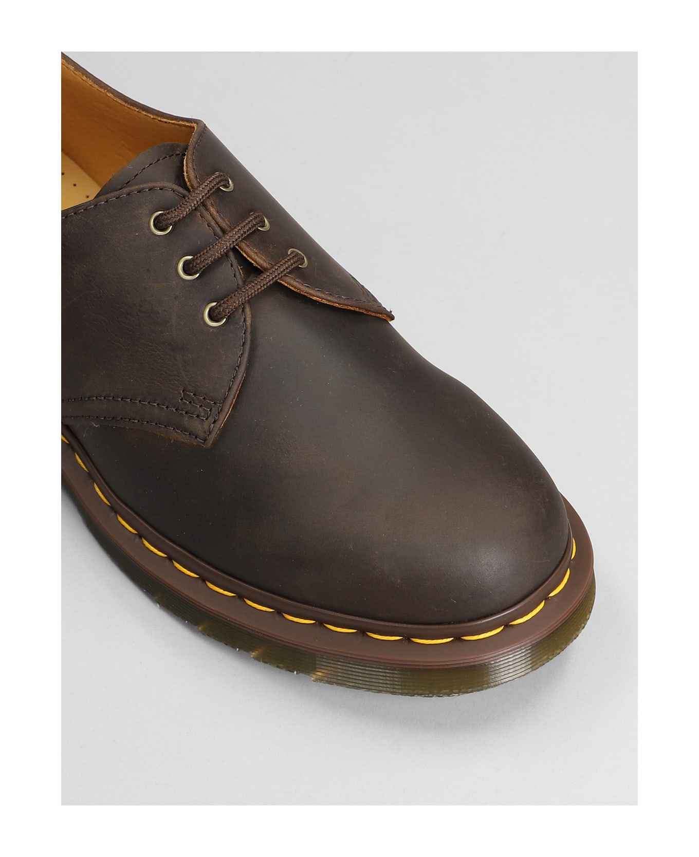 Dr. Martens Crazy Horse Lace Ups - brown