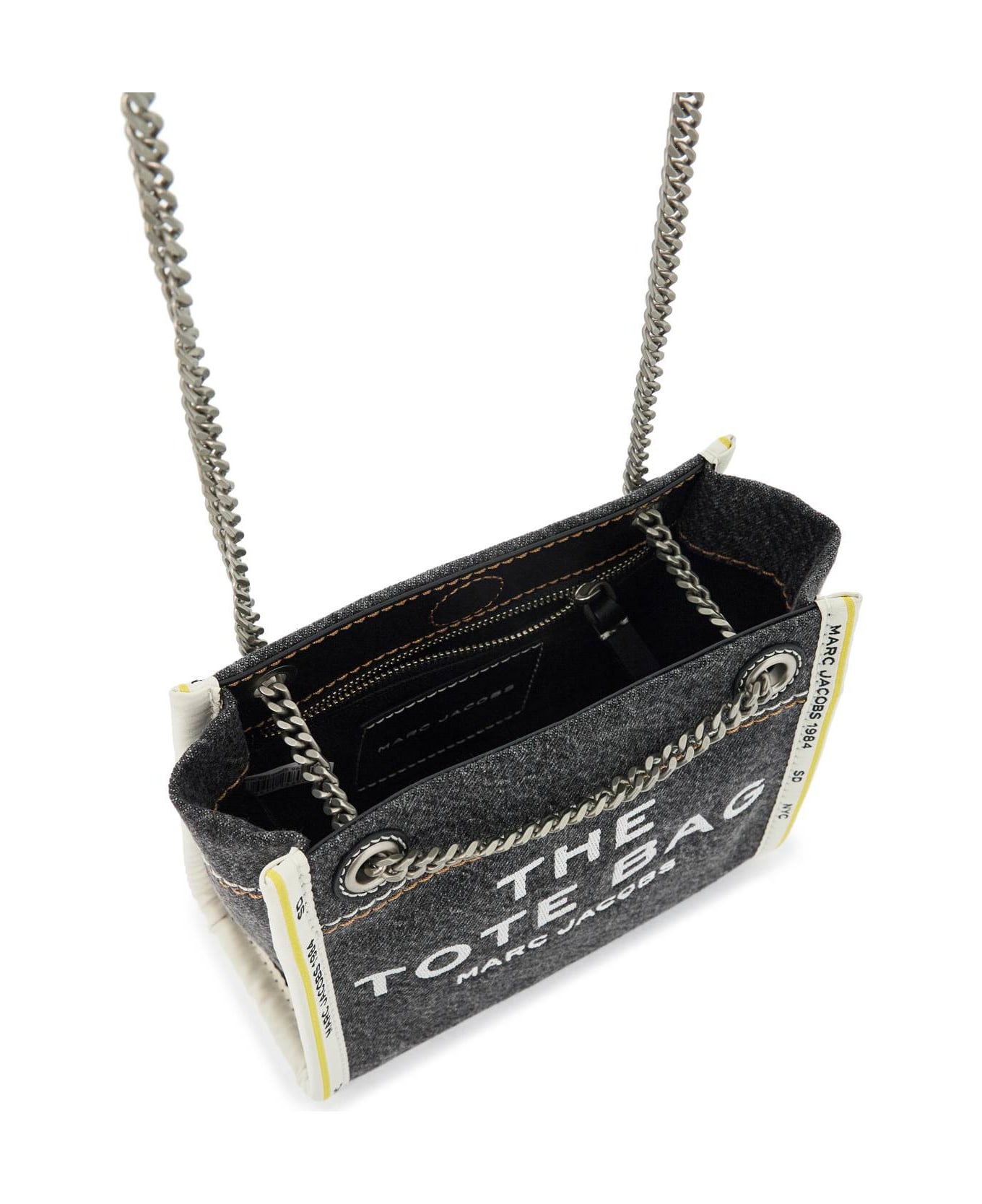 Marc Jacobs The Mini Tote Bag Denim - BLACK WASH (Black)