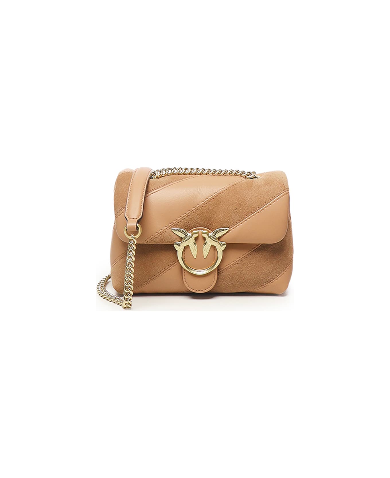 Pinko Love Bag Puff Mini Crossbody Bag - Toast Pink