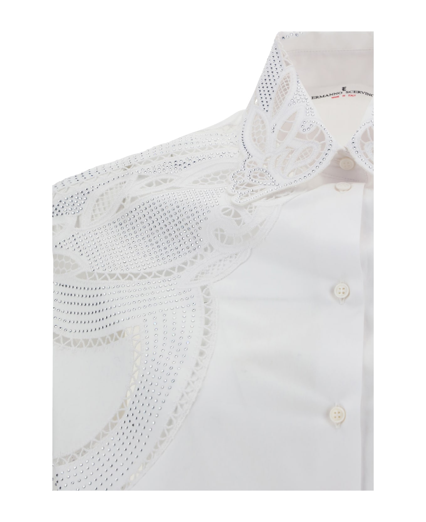 Ermanno Scervino Shirt - Bright White/ottico