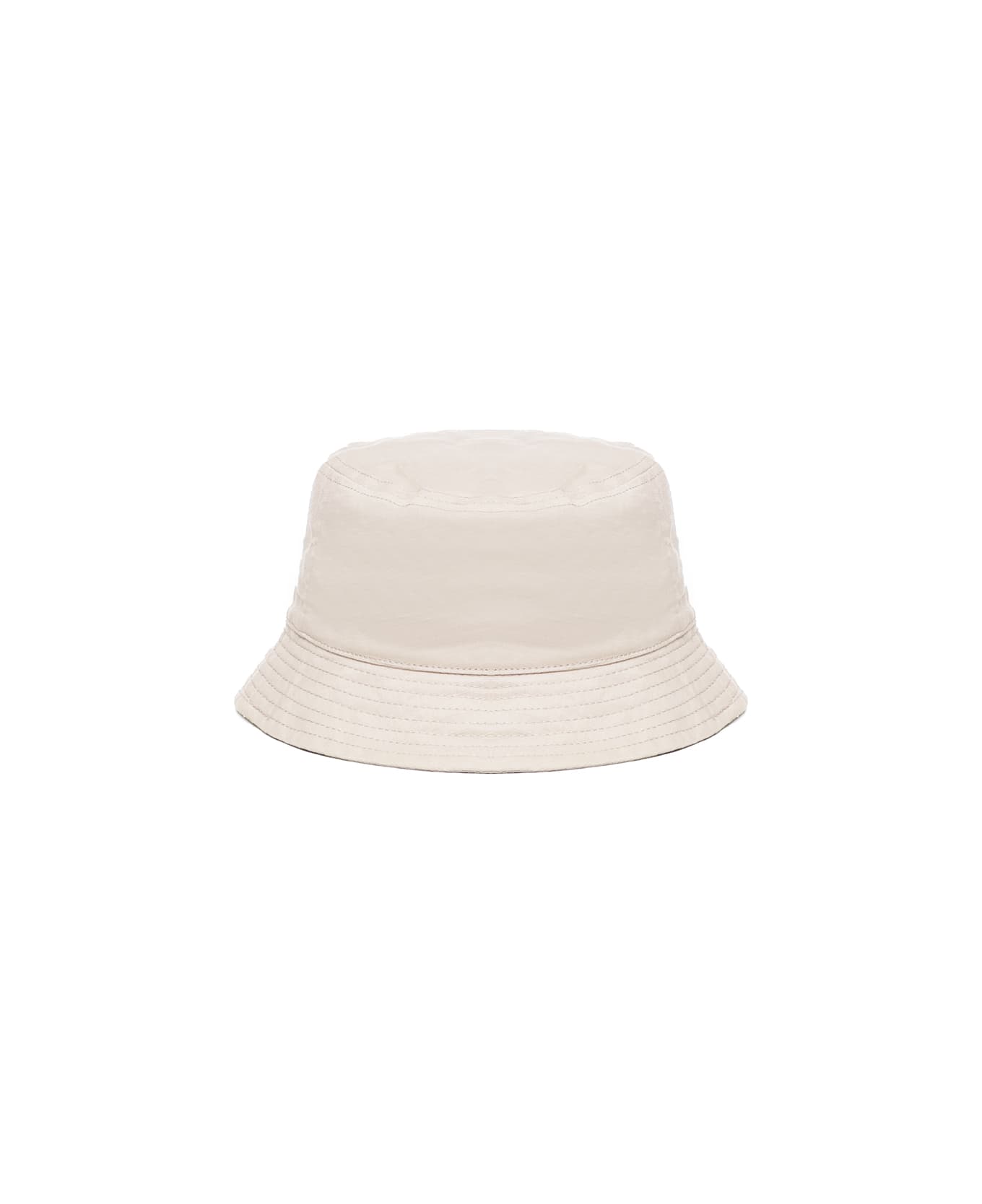 MC2 Saint Barth Bucket Hat In Linen And Cotton Blend - White