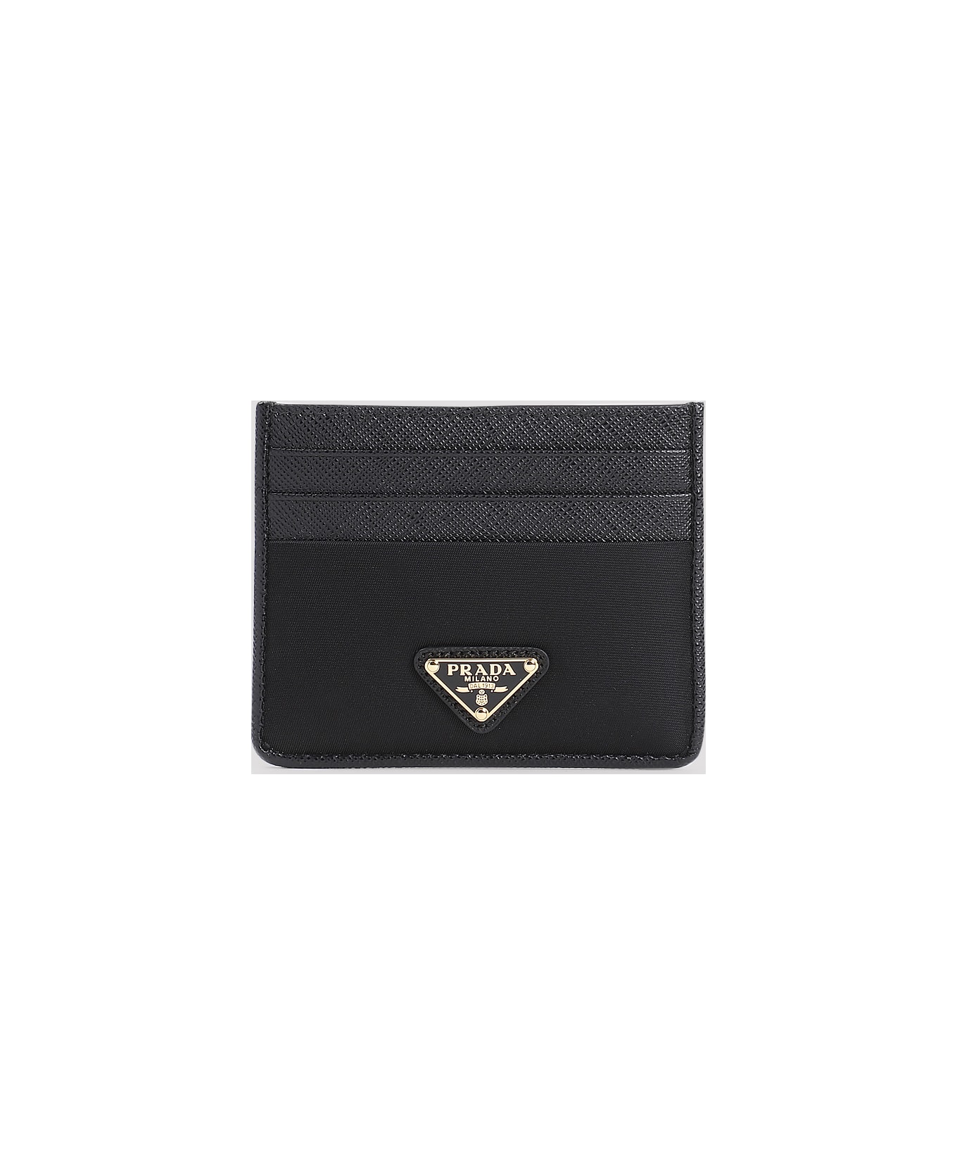 Prada Re-nylon Card Holder - Black