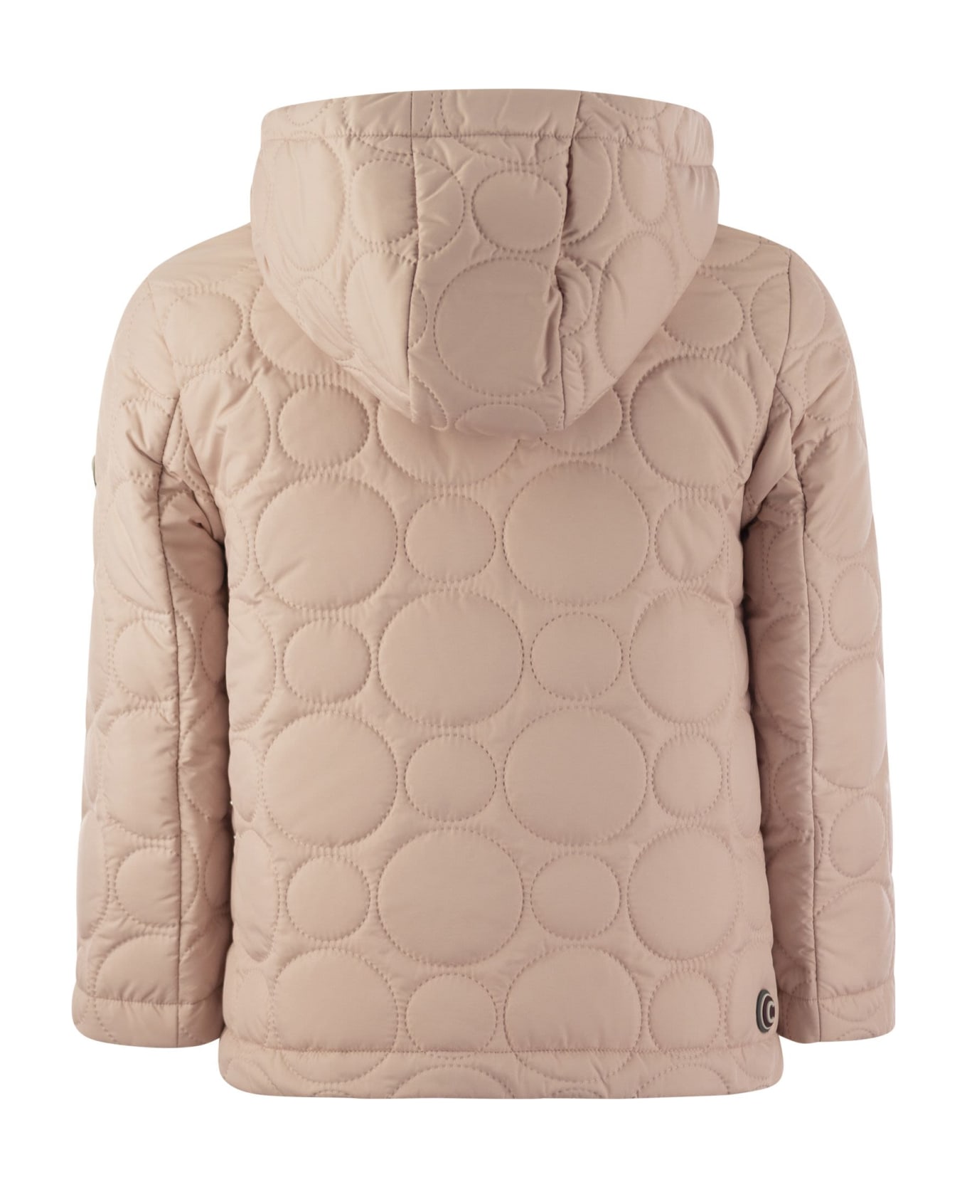 Colmar Hooded Hood With Circular Quilting - Pink