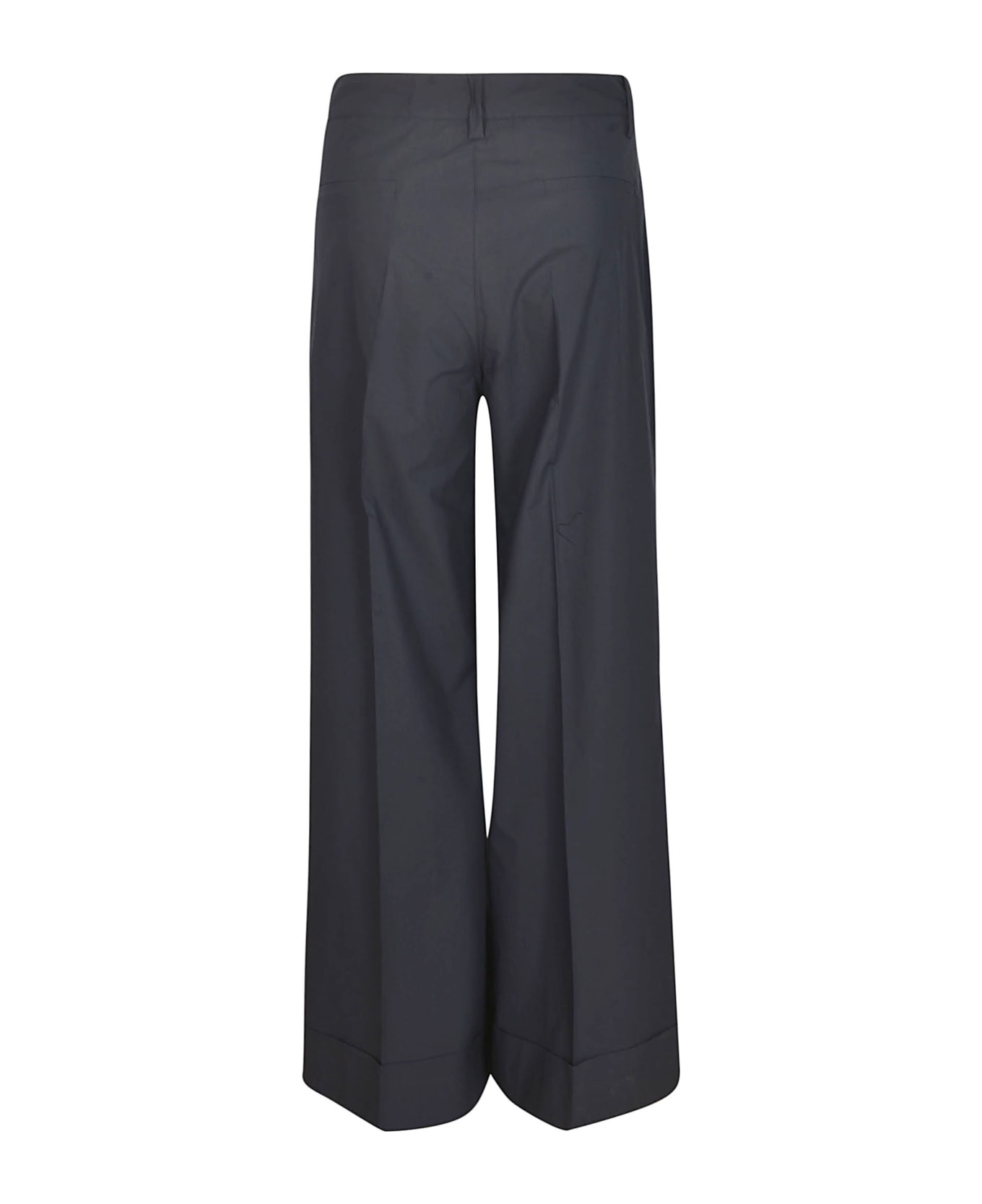 Parosh Straight Buttoned Trousers - BLUE