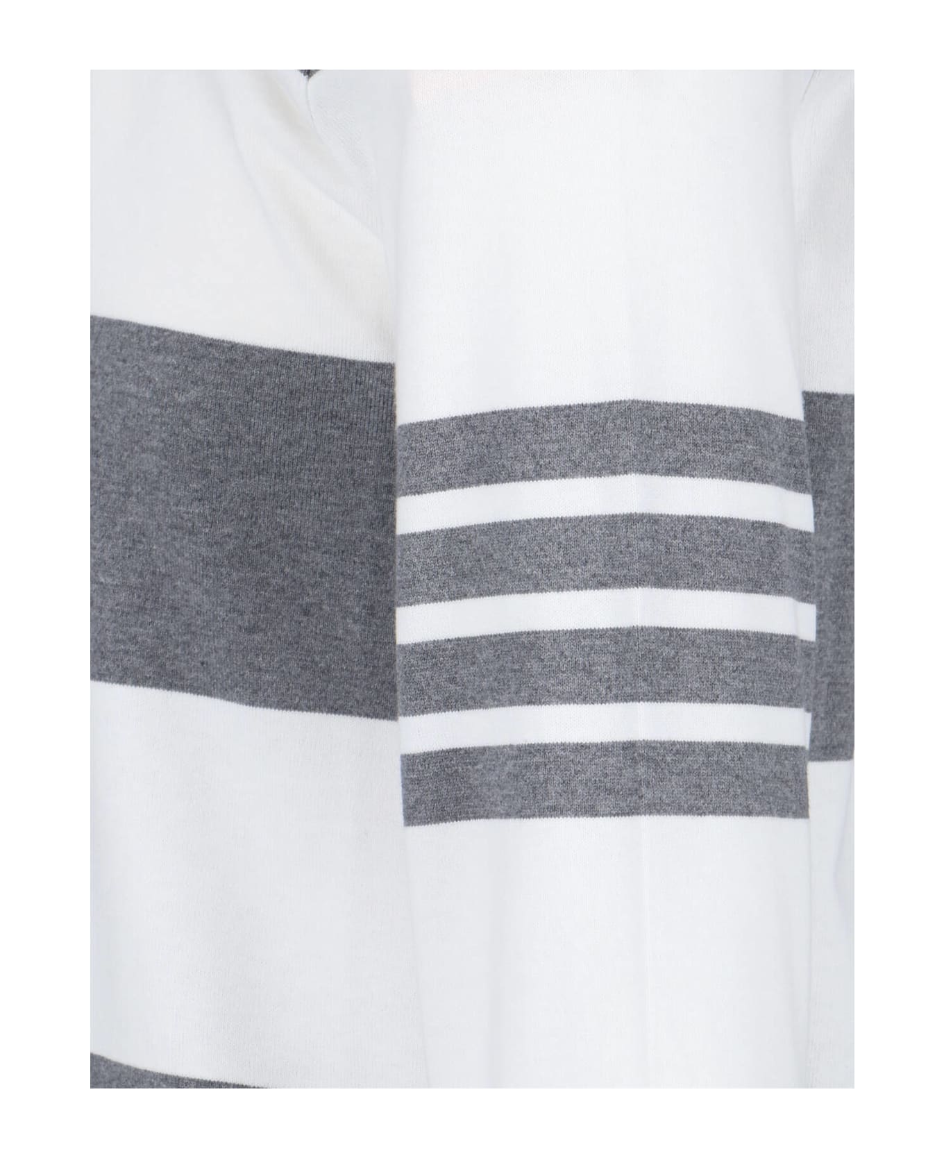 Thom Browne Rugby Polo 
4-bar
 - Med Grey