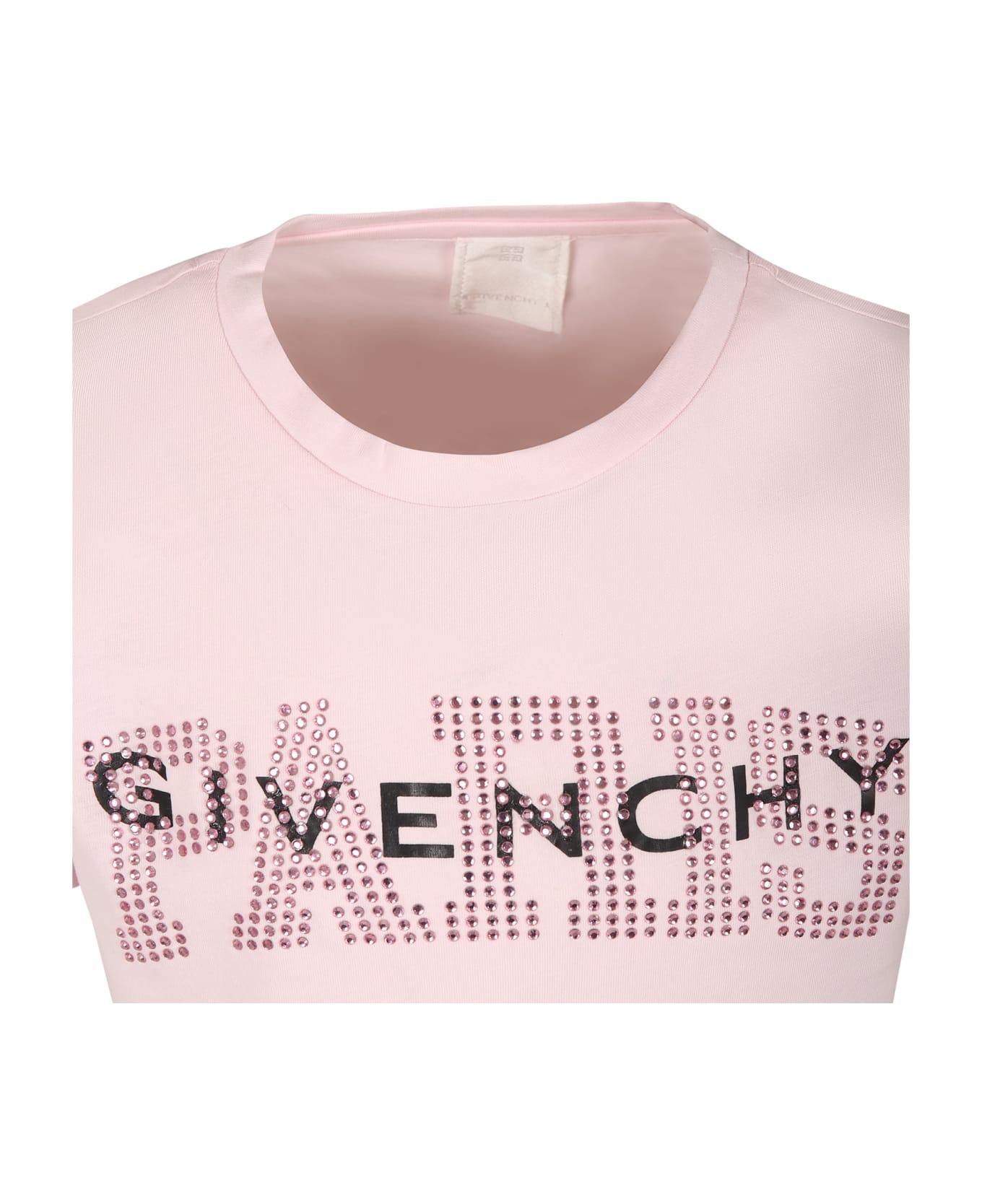 Givenchy Pink T-shirt For Girl With Logo - Rosa