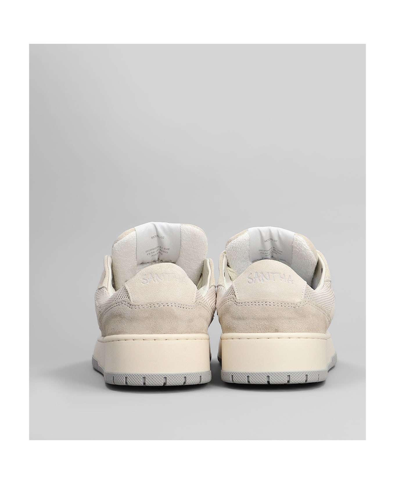 Paura Santha 2 Sneakers In Beige Suede - beige