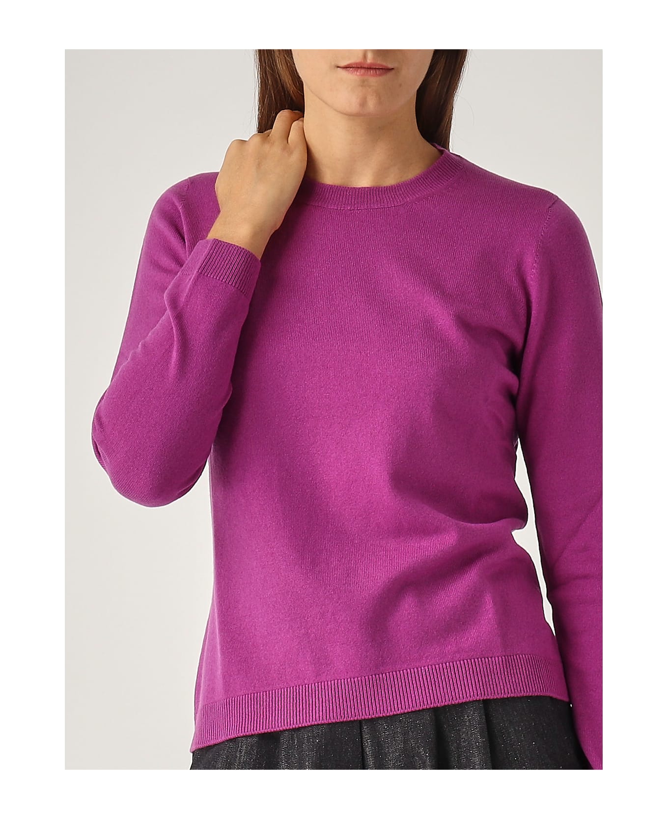 Gran Sasso Wool Sweater - MAGENTA