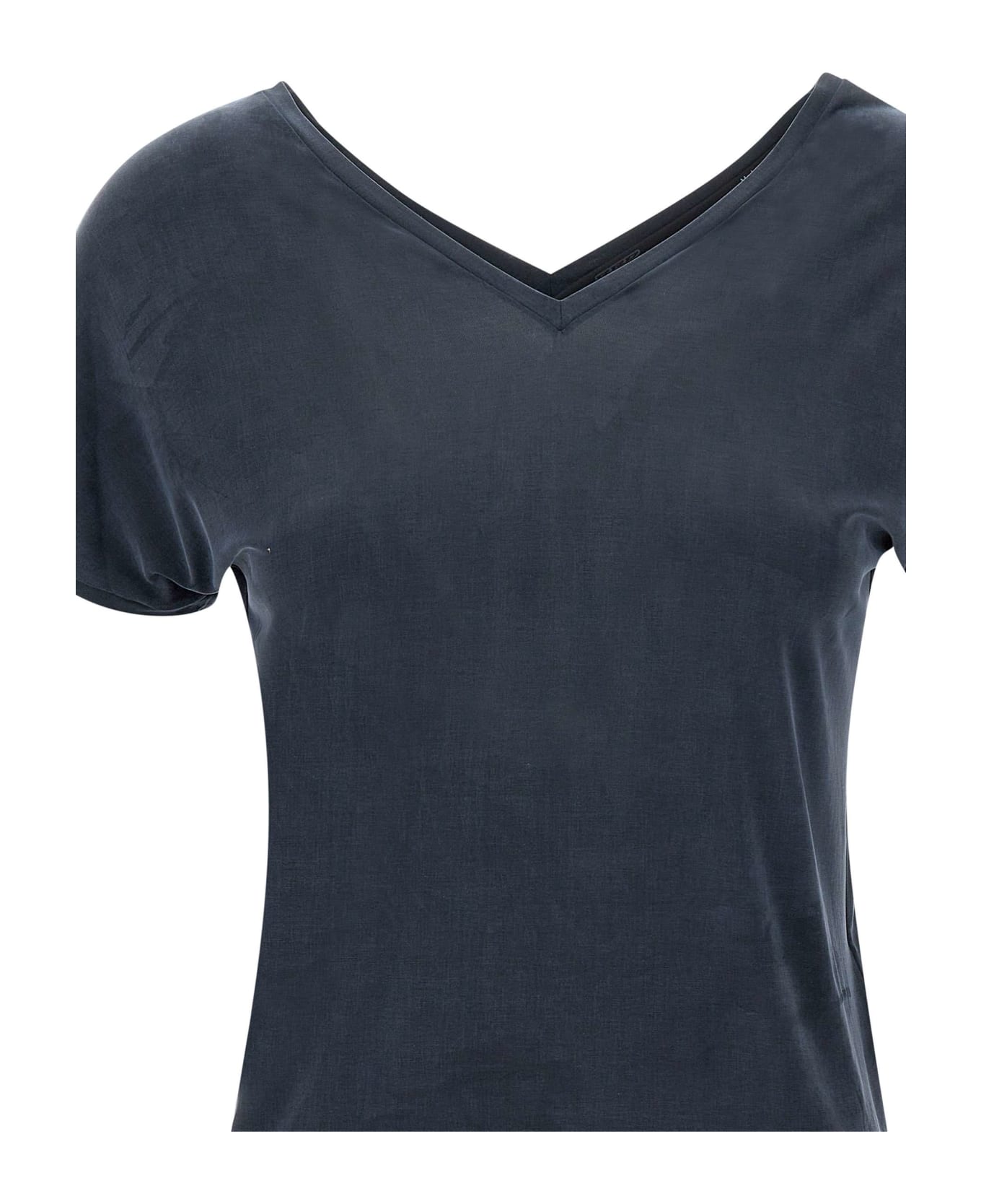 RRD - Roberto Ricci Design Cupro Fabric T-shirt T-Shirt - BLUE BLACK
