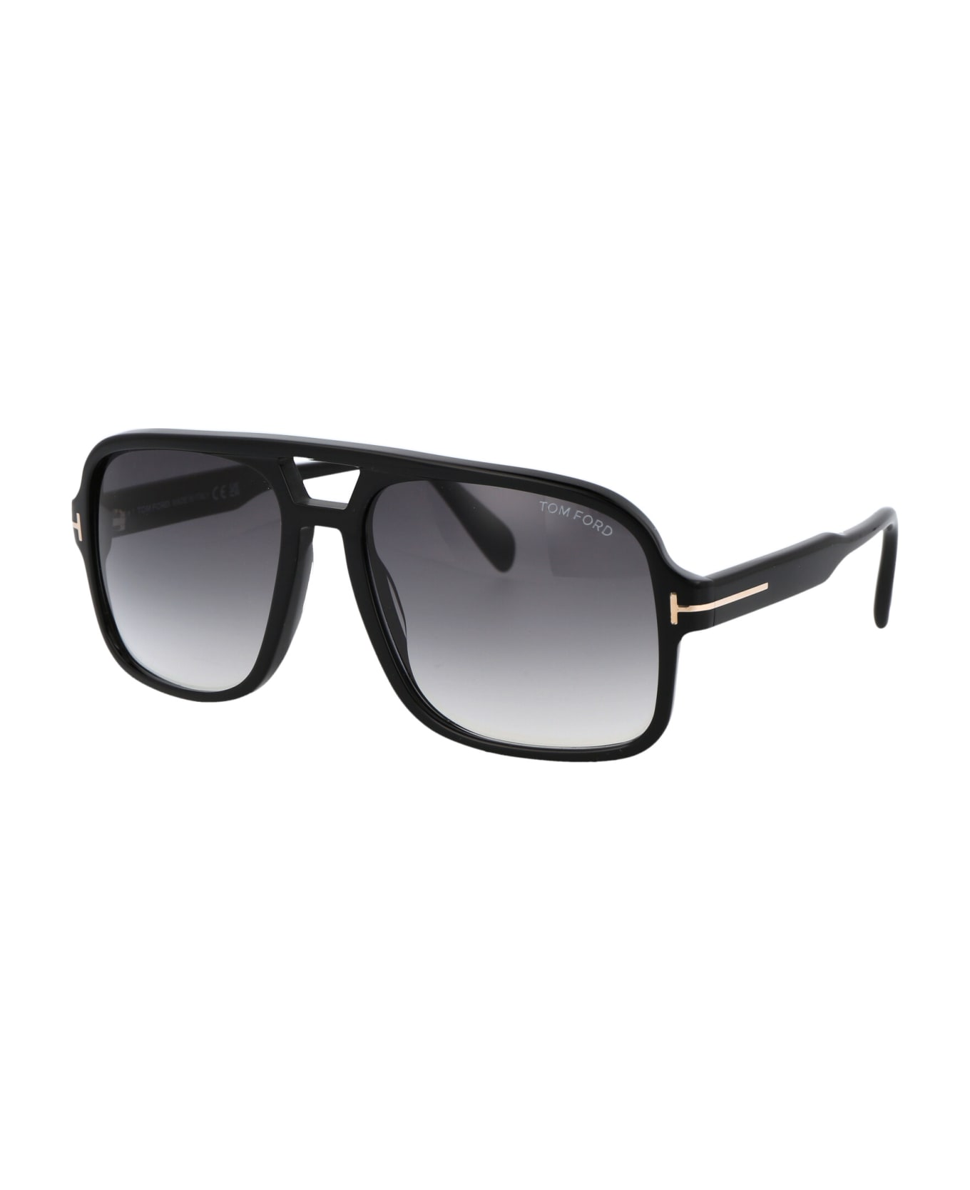 Tom Ford Eyewear Falconer-02 Sunglasses - 01B Nero Lucido / Fumo Grad サングラス