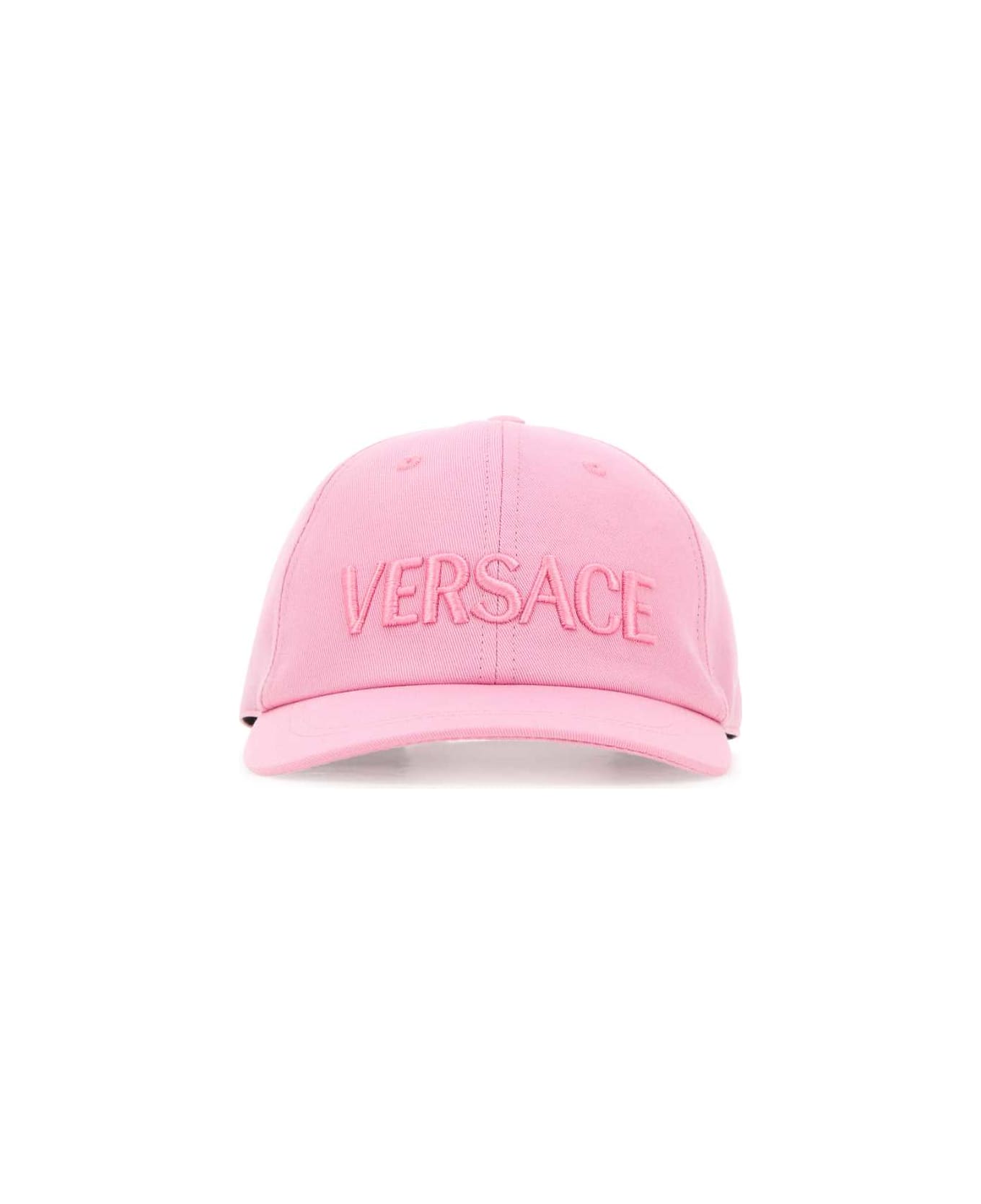 Versace Pink Cotton Baseball Cap - PALEPINKPALEPINK